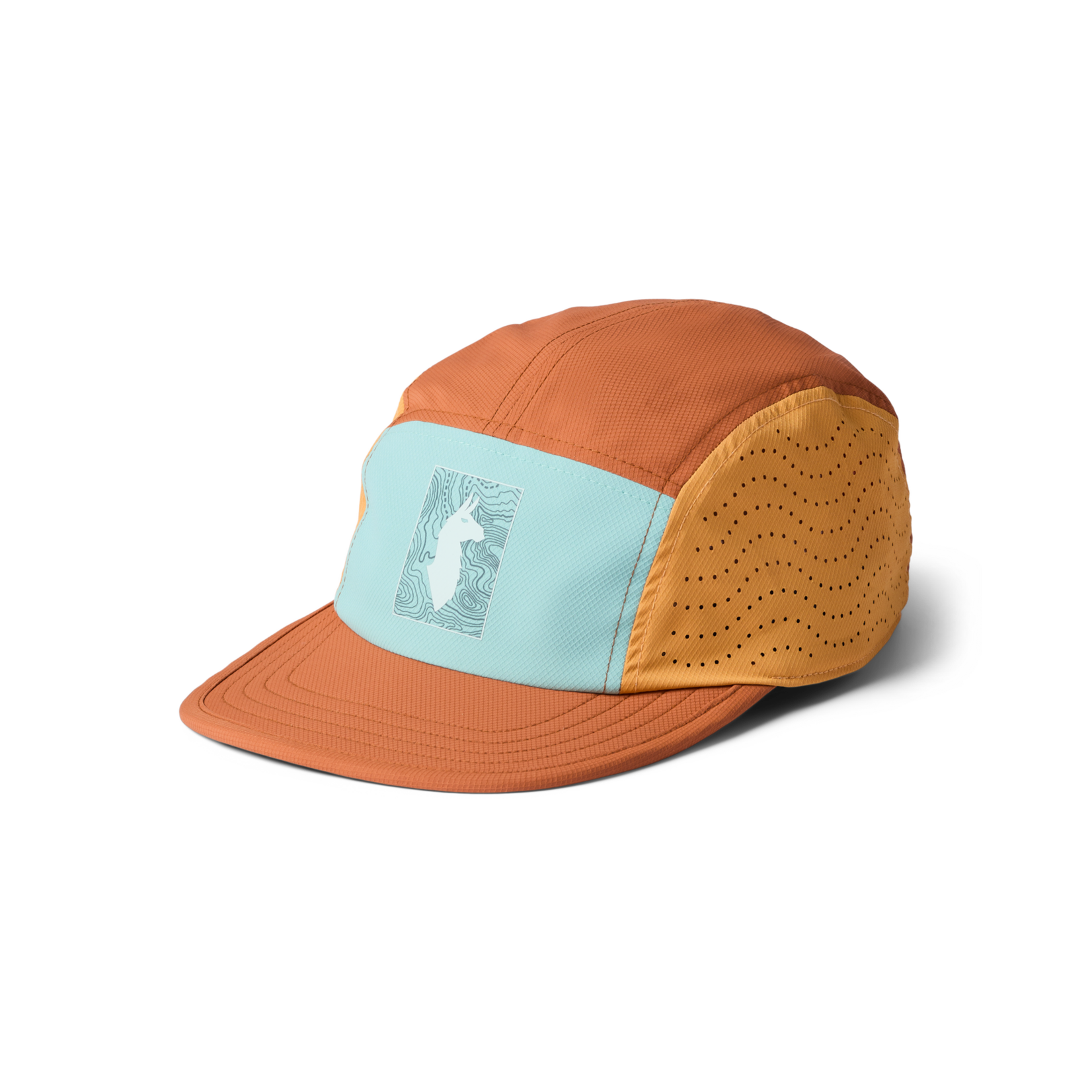 Cotopaxi Tech Plus 5-Panel Hat - Tidepool/Whiskey