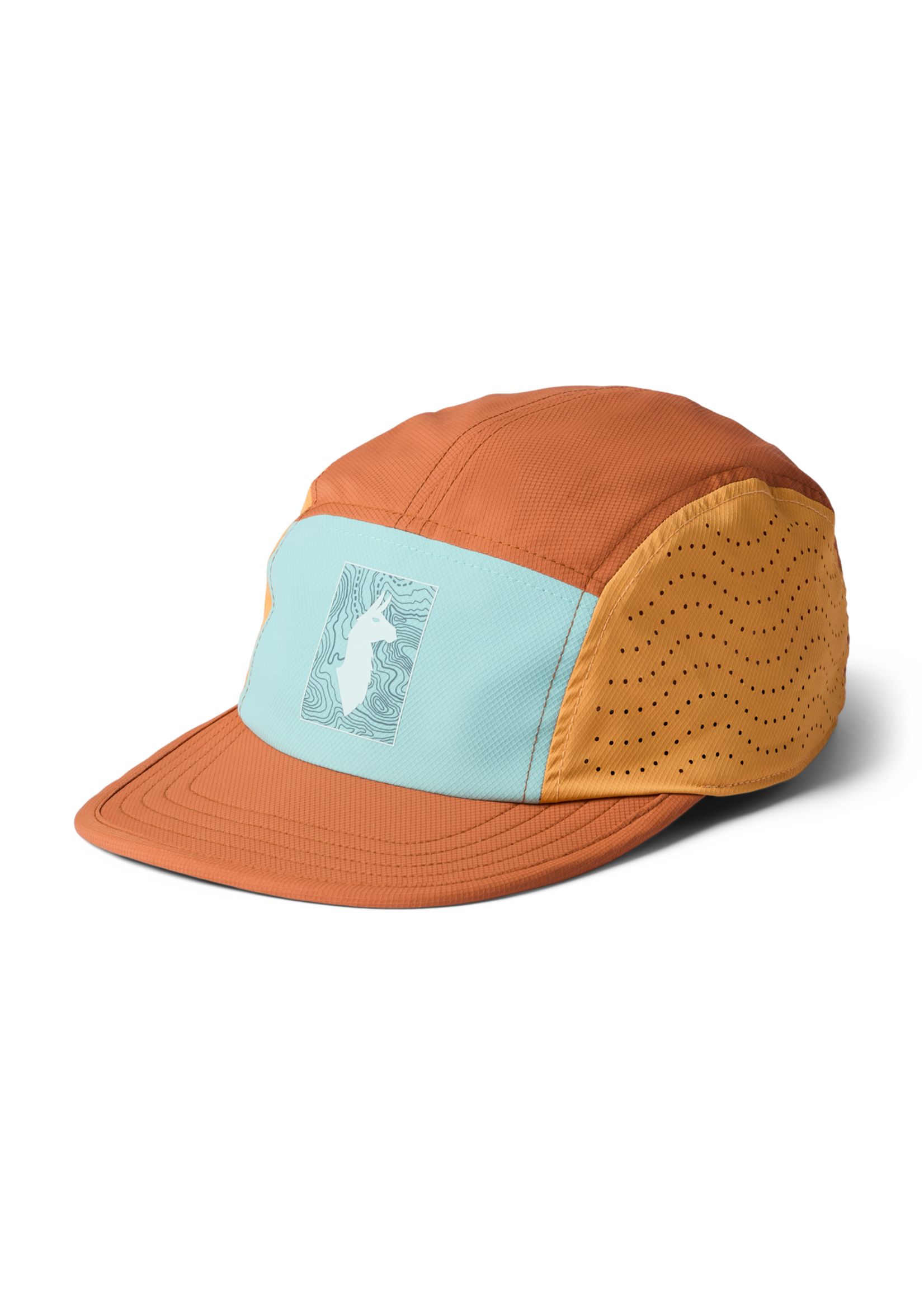 Cotopaxi Tech Plus 5-Panel Hat - Tidepool/Whiskey