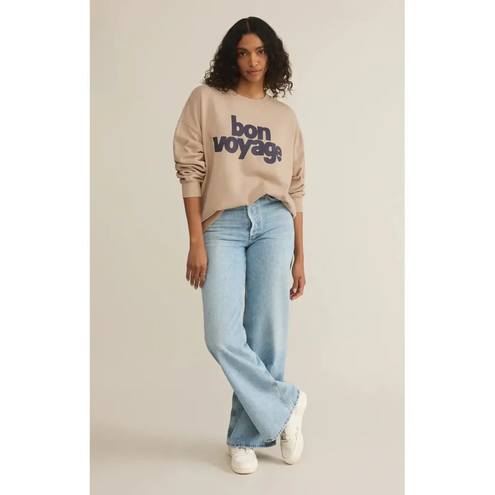 Z Supply GT251450 - Bon Voyage Sunday Sweatshirt (Parchment)