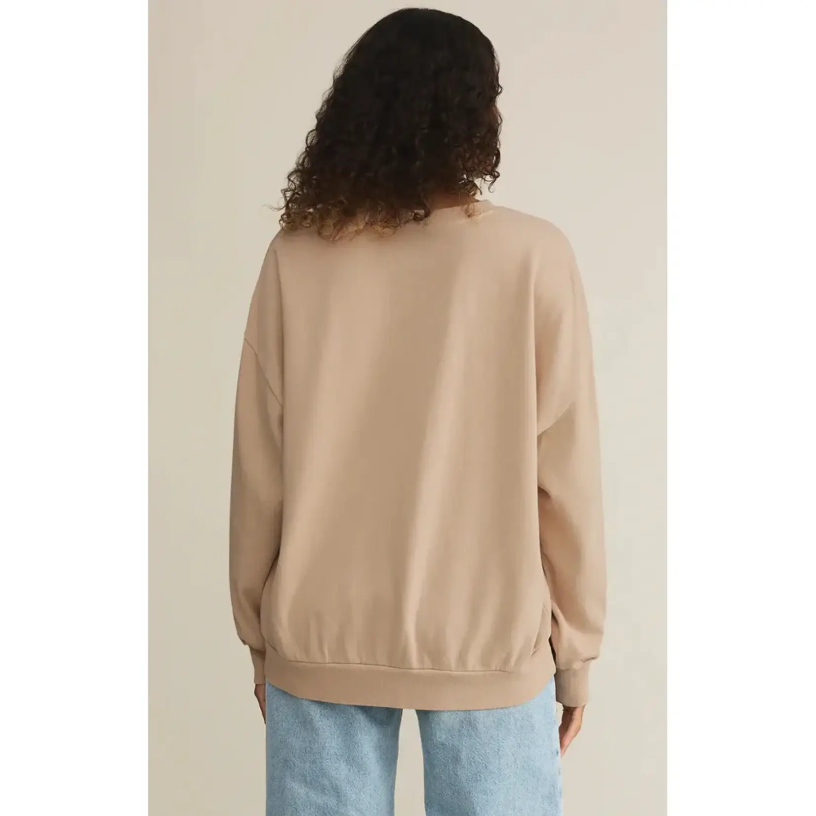 Z Supply GT251450 - Bon Voyage Sunday Sweatshirt (Parchment)