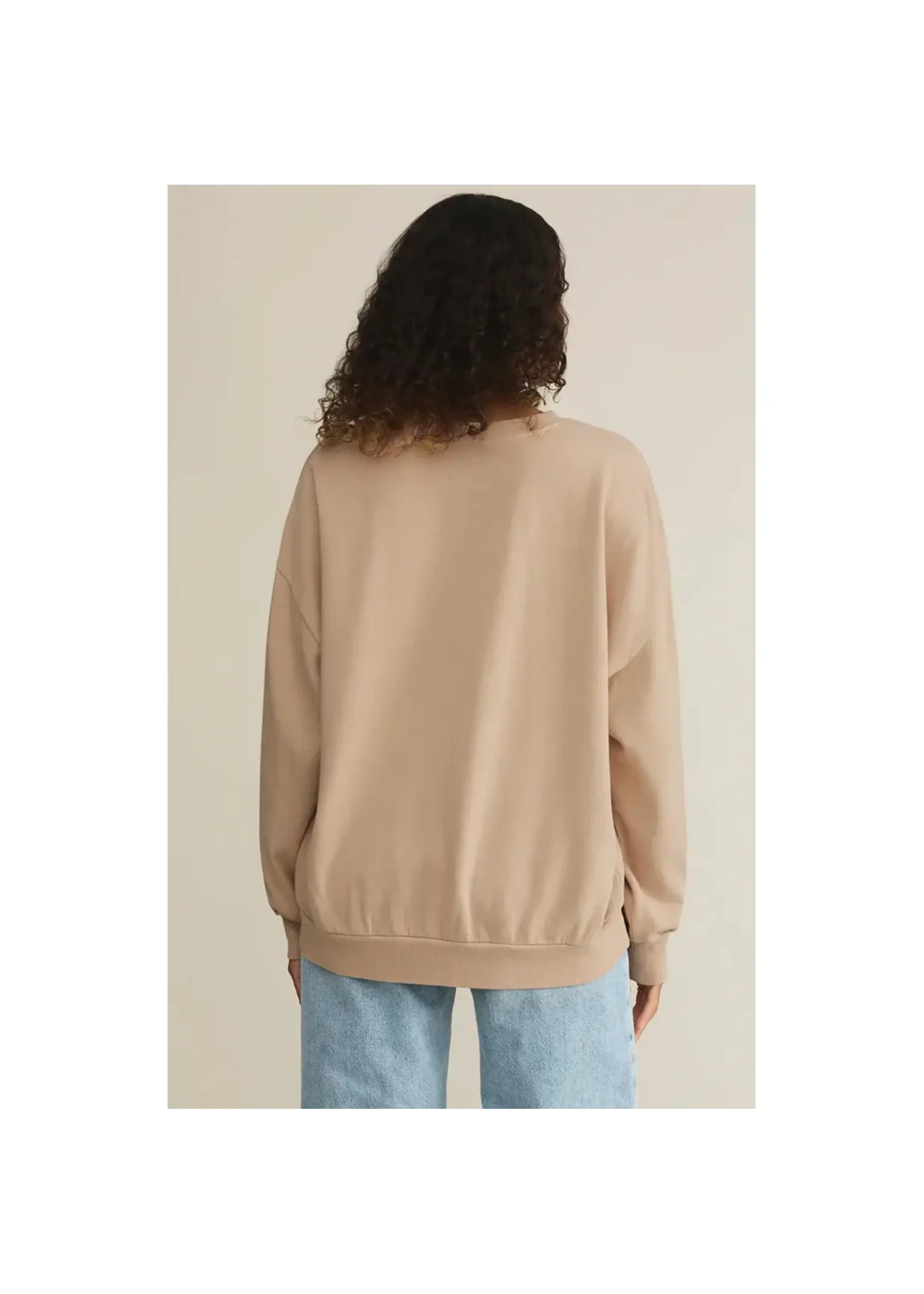 Z Supply GT251450 - Bon Voyage Sunday Sweatshirt (Parchment)