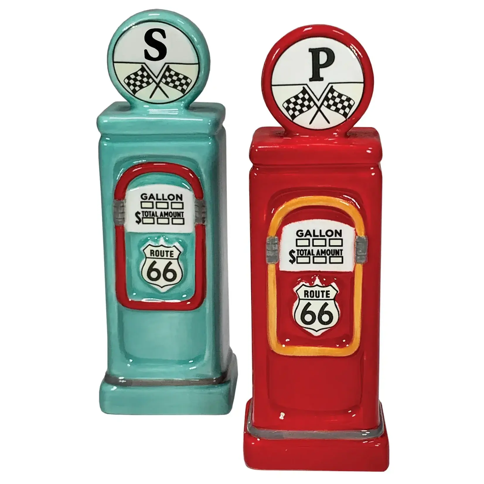 Gas Pumps Salt & Pepper Set