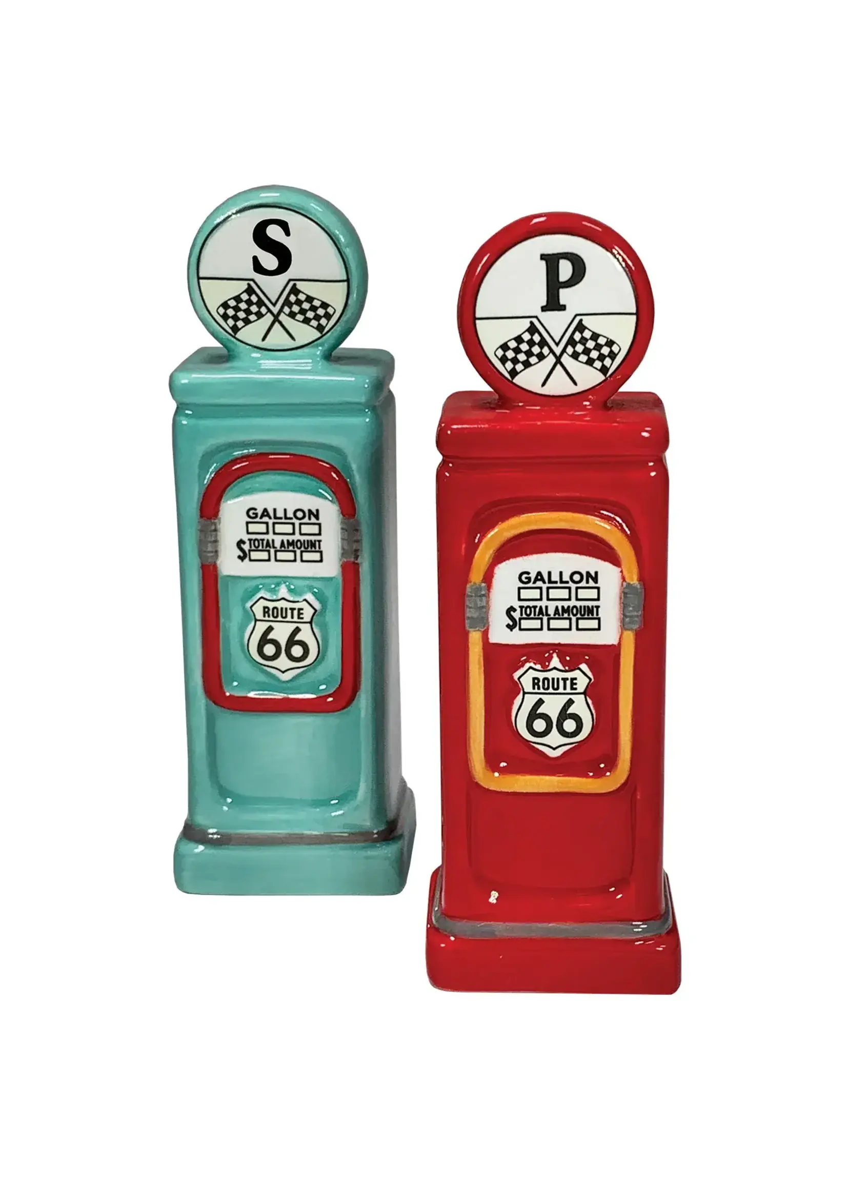 Gas Pumps Salt & Pepper Set