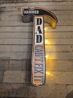 Panam Décor & Gifts Hammer-Shaped Wall Décor with LED