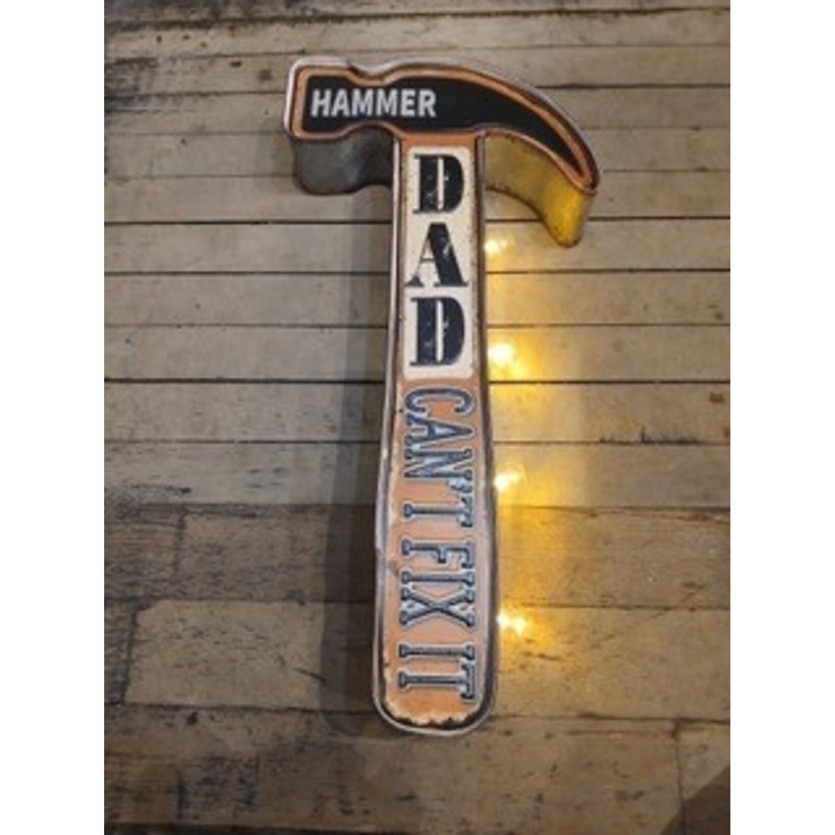 Hammer-Shaped Wall Décor with LED