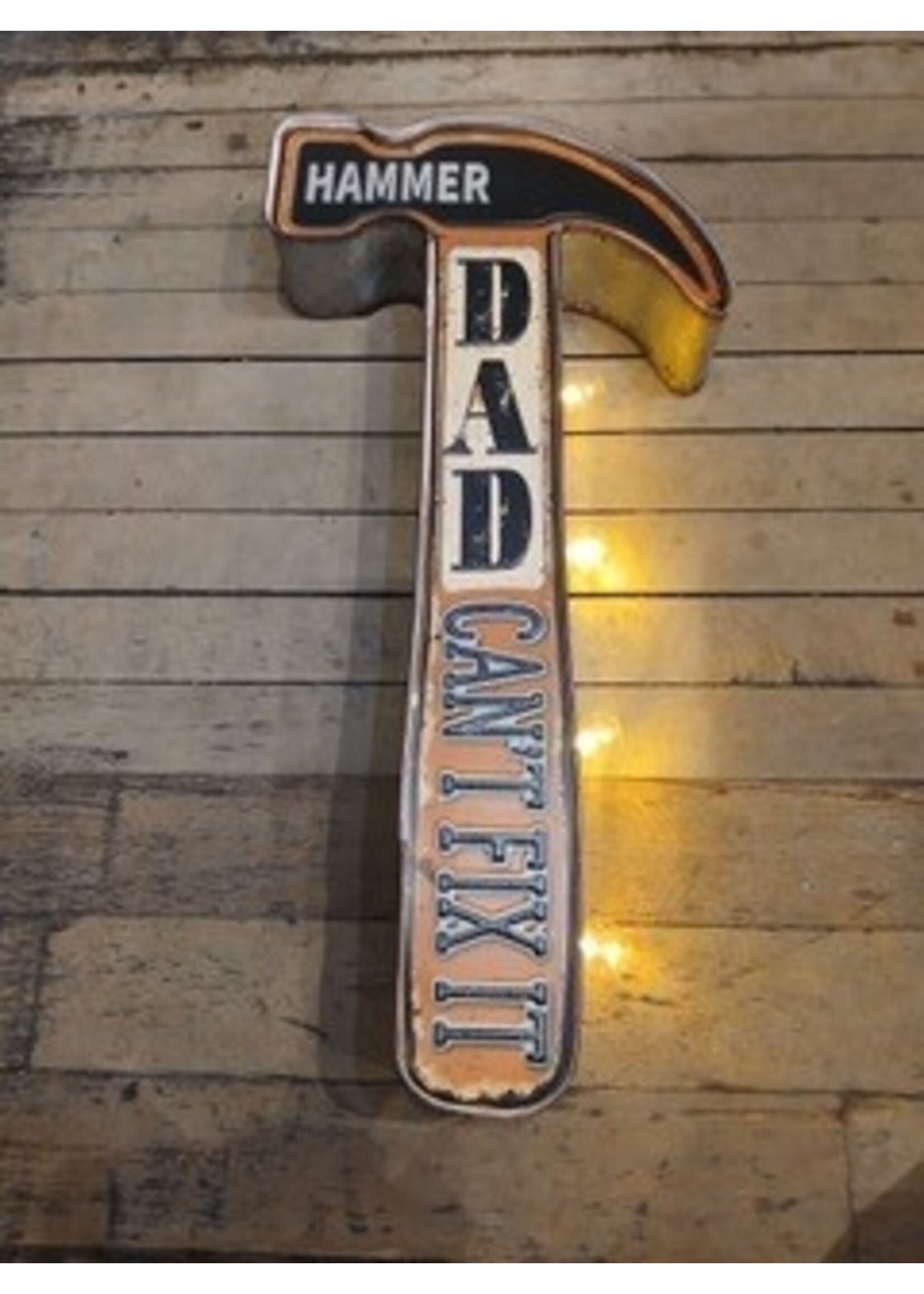 Panam Décor & Gifts Hammer-Shaped Wall Décor with LED