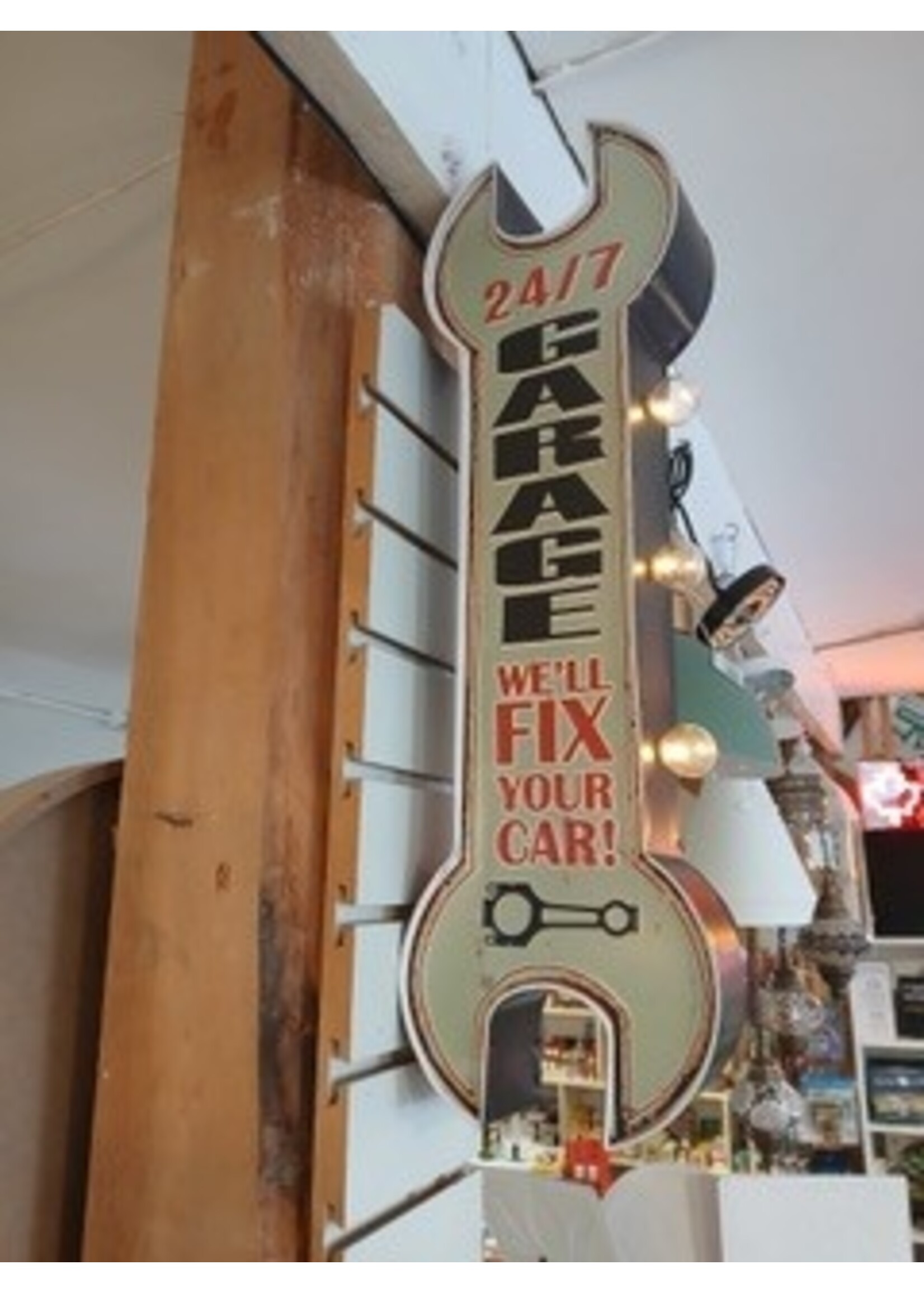 Panam Décor & Gifts Wrench-Shaped Wall Décor with LED