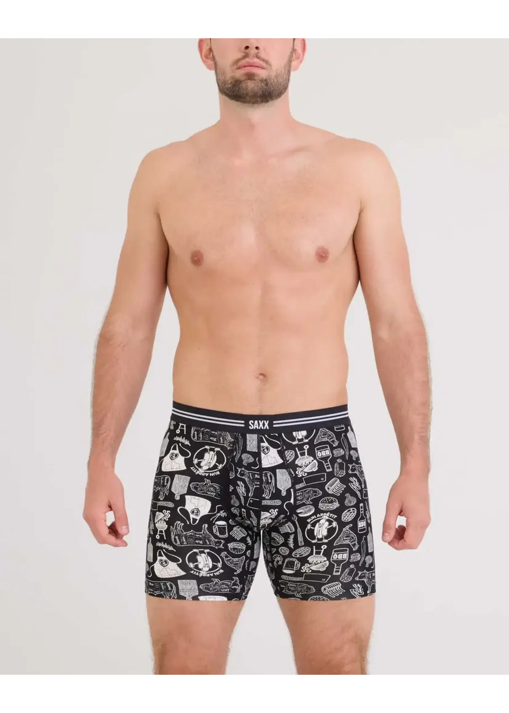 SAXX Underwear SXVX24F-BAB - Vibe XTRA Soft Comfort Boxer Brief with Fly (Bun Apetit)