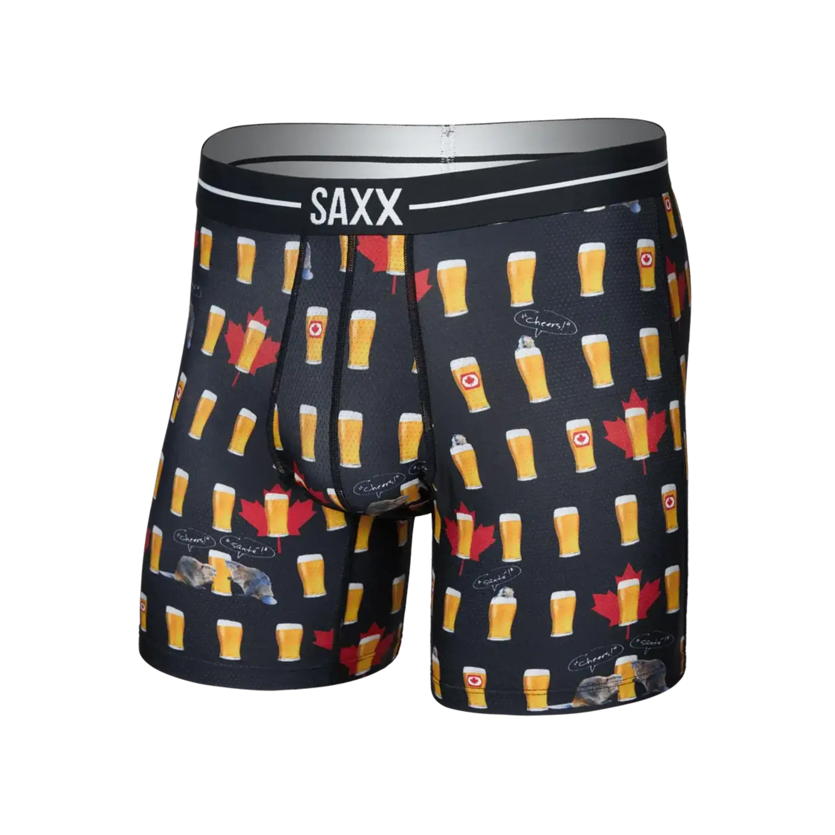 SAXX Underwear SXBB85-CAN - Volt Breathable Mesh Boxer Brief (Cheers/Canada)