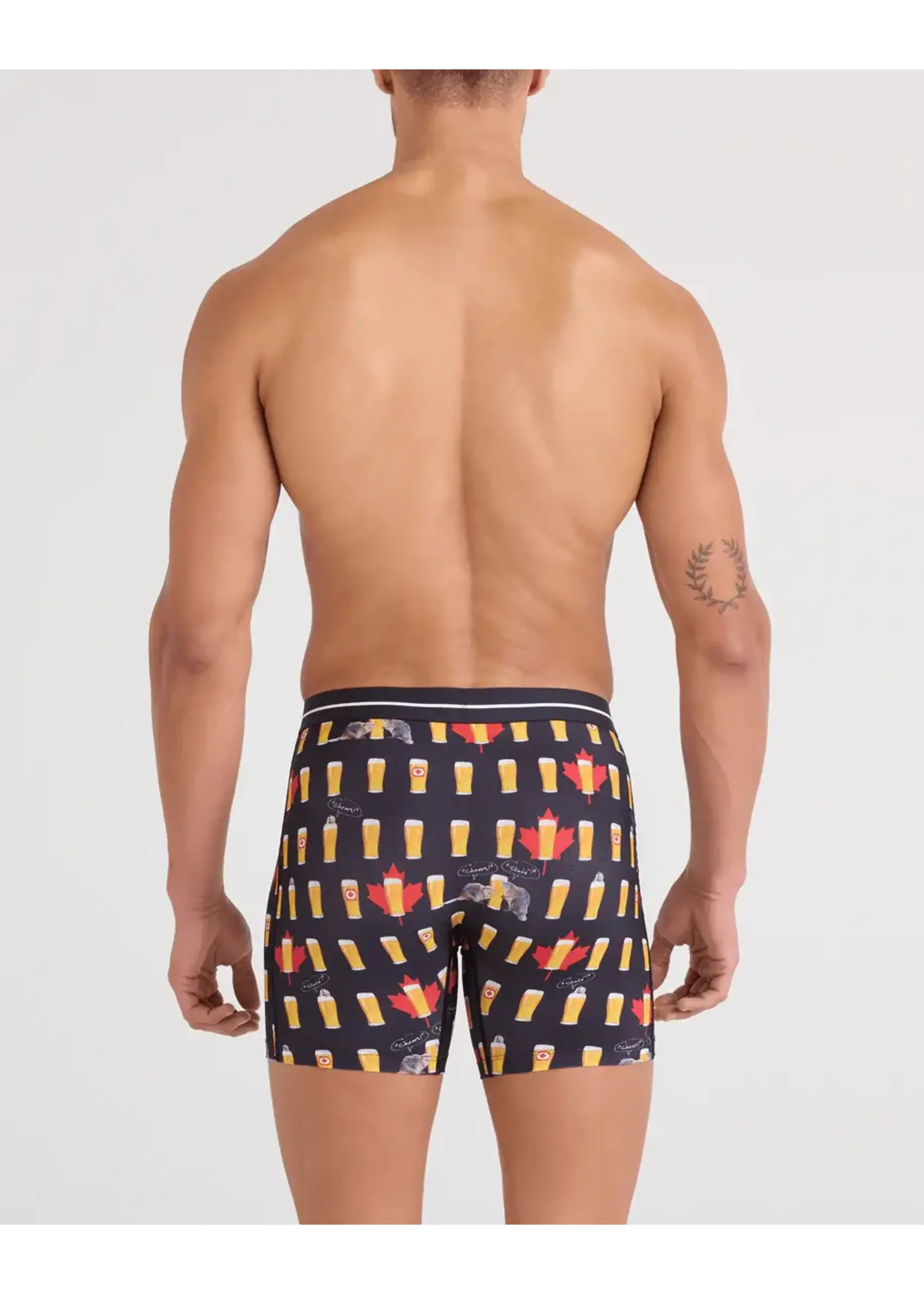 SAXX Underwear SXBB85-CAN - Volt Breathable Mesh Boxer Brief (Cheers/Canada)