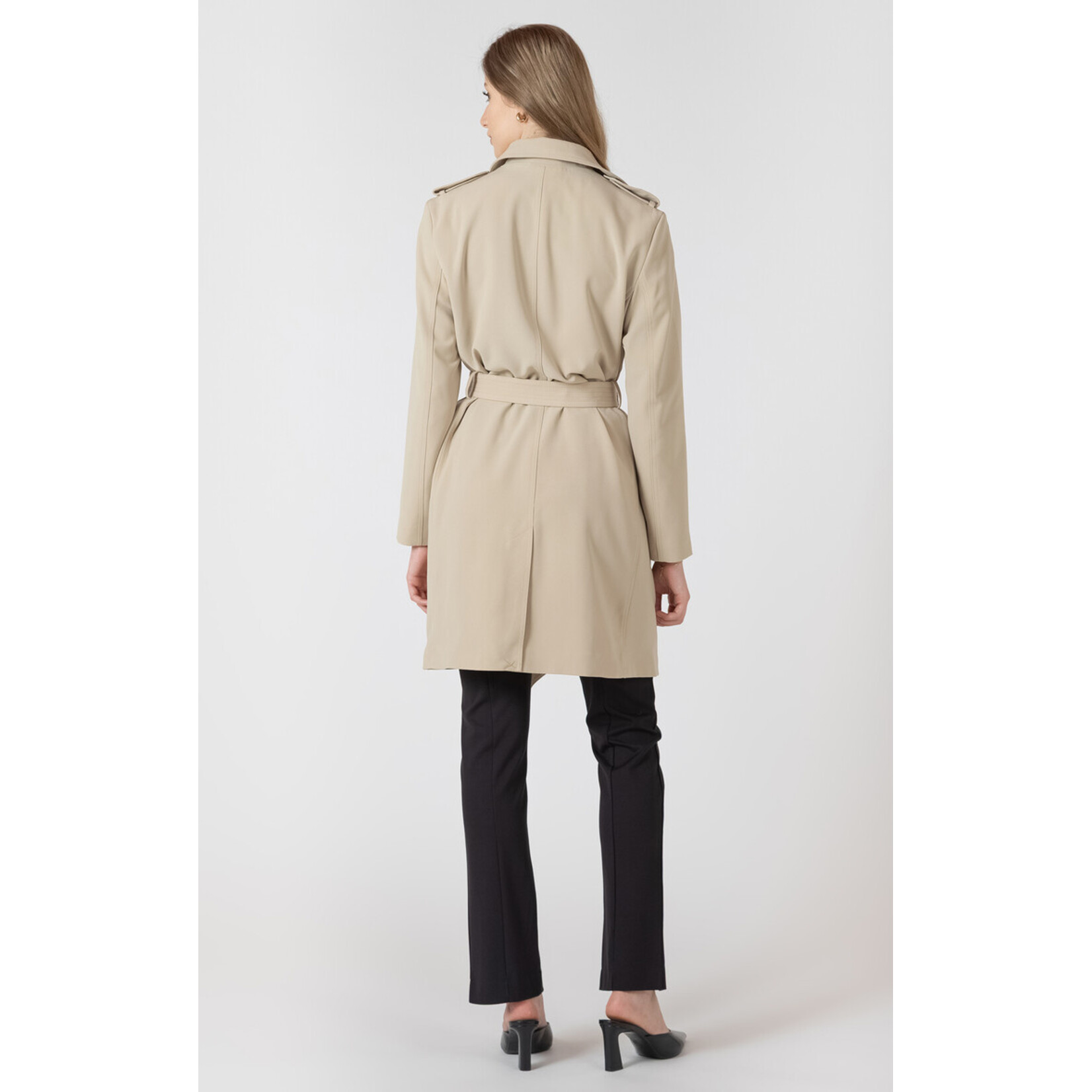 Black Tape 2729505 - Belted Trench Coat