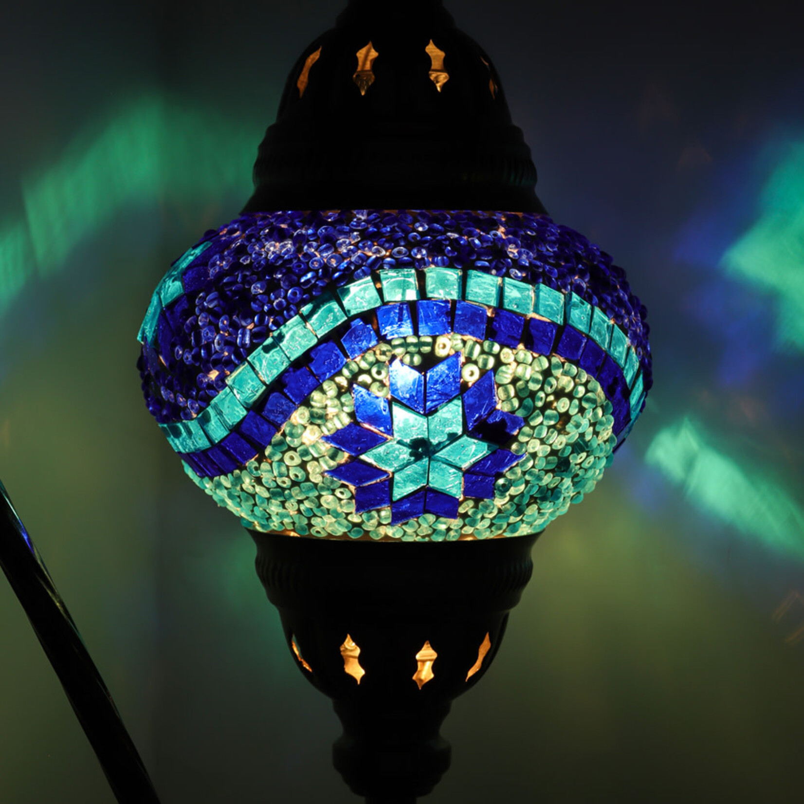 Nature's Artifacts Turkish Mosaic Swan Neck Lamp (Assorted)