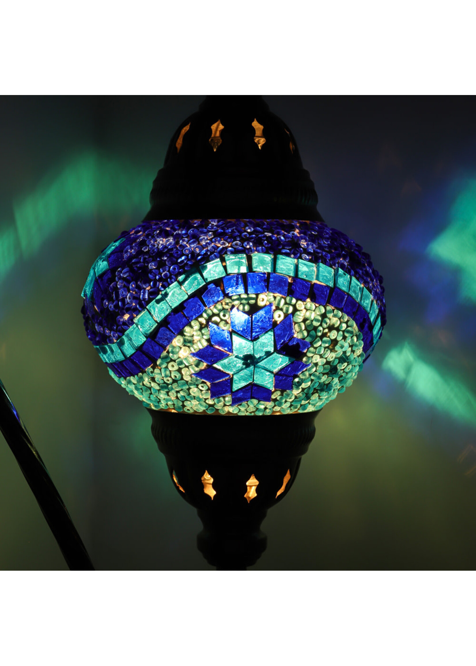 Nature's Artifacts Turkish Mosaic Swan Neck Lamp (Assorted)