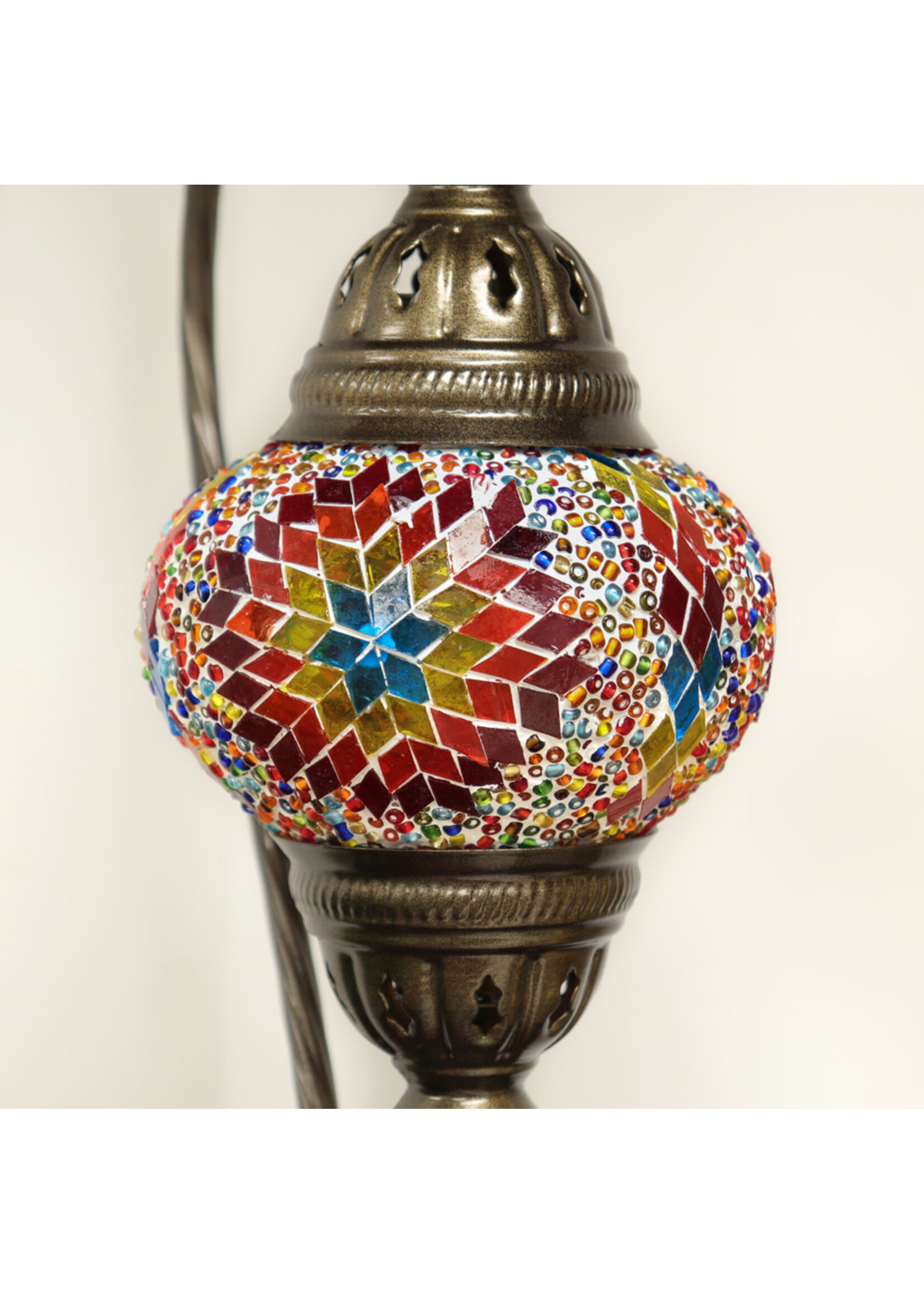 Nature's Artifacts Turkish Mosaic Swan Neck Lamp (Assorted)