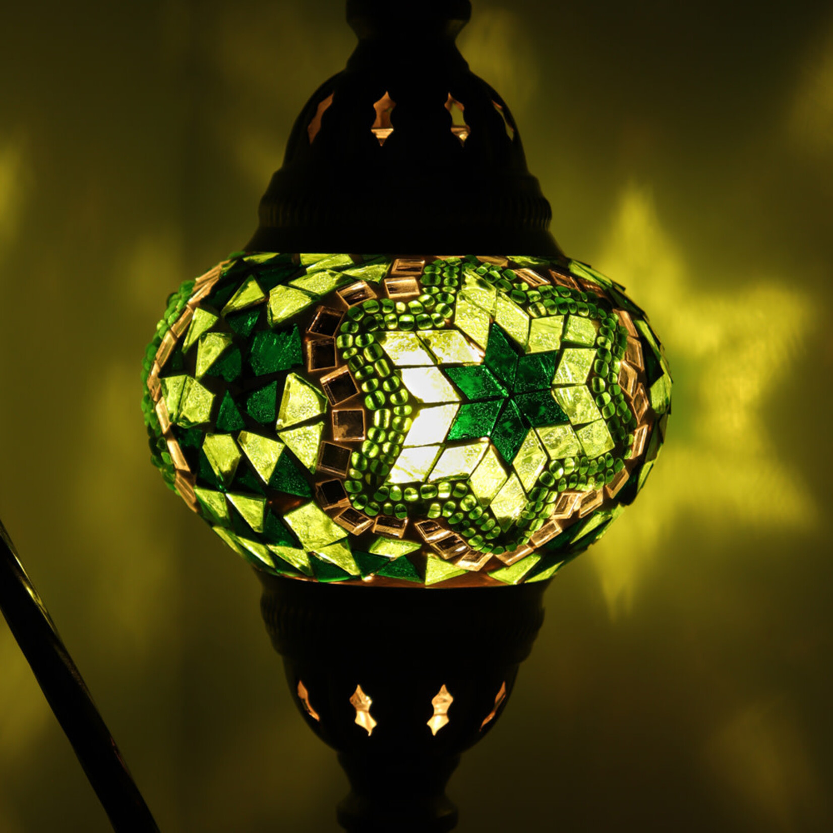Nature's Artifacts Turkish Mosaic Swan Neck Lamp (Assorted)