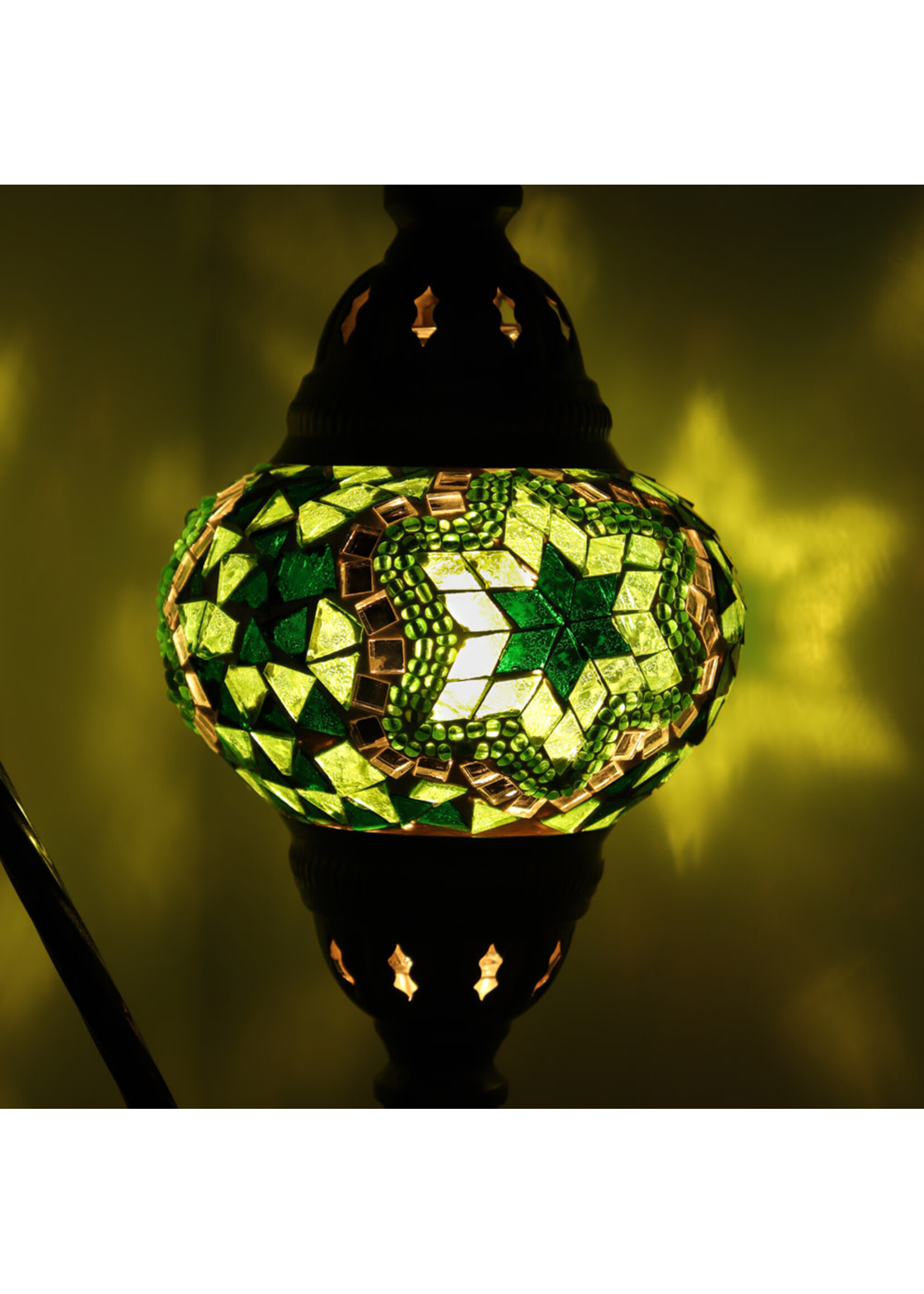 Nature's Artifacts Turkish Mosaic Swan Neck Lamp (Assorted)