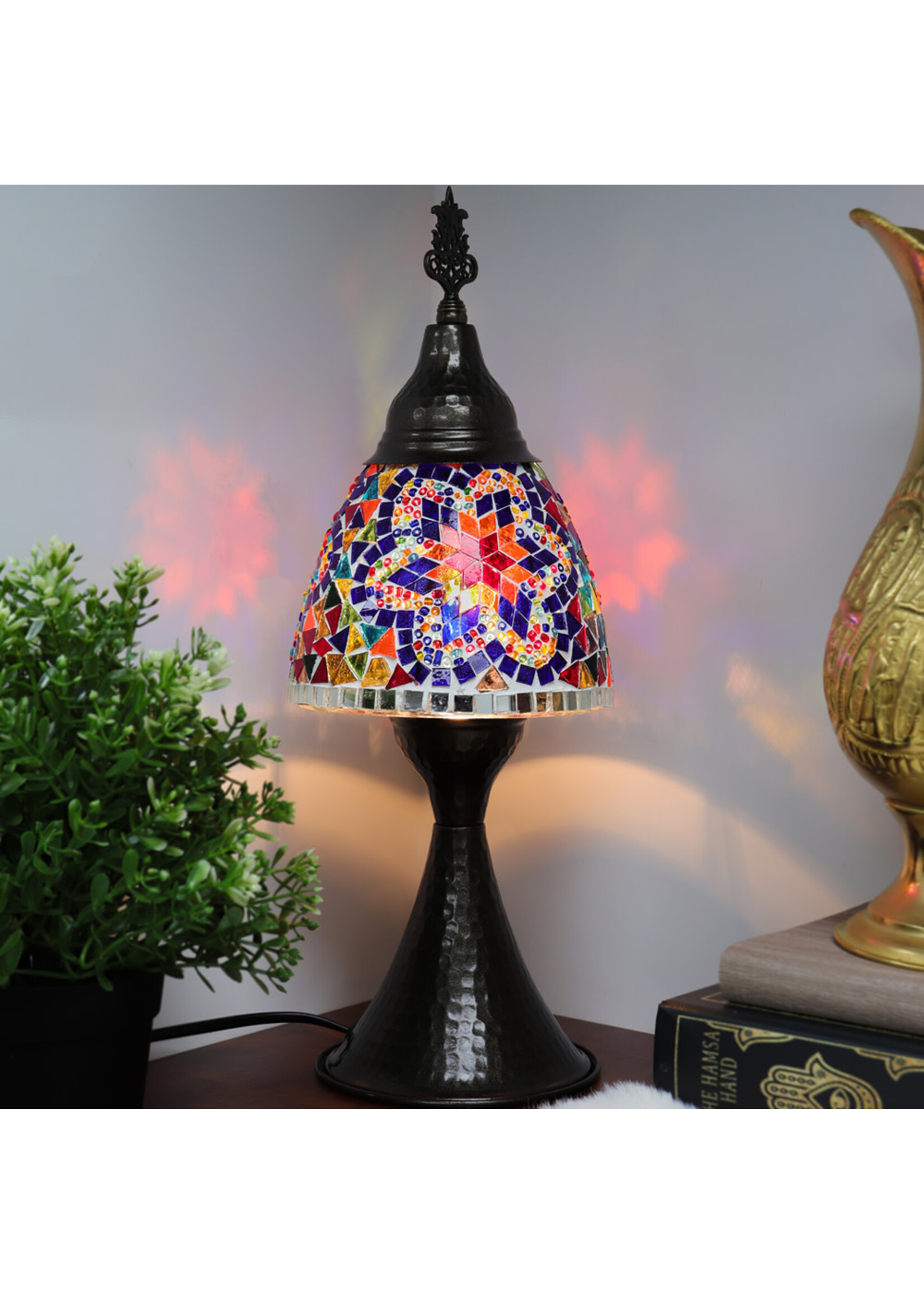 Nature's Artifacts Turkish Mosaic Bedside Lamp