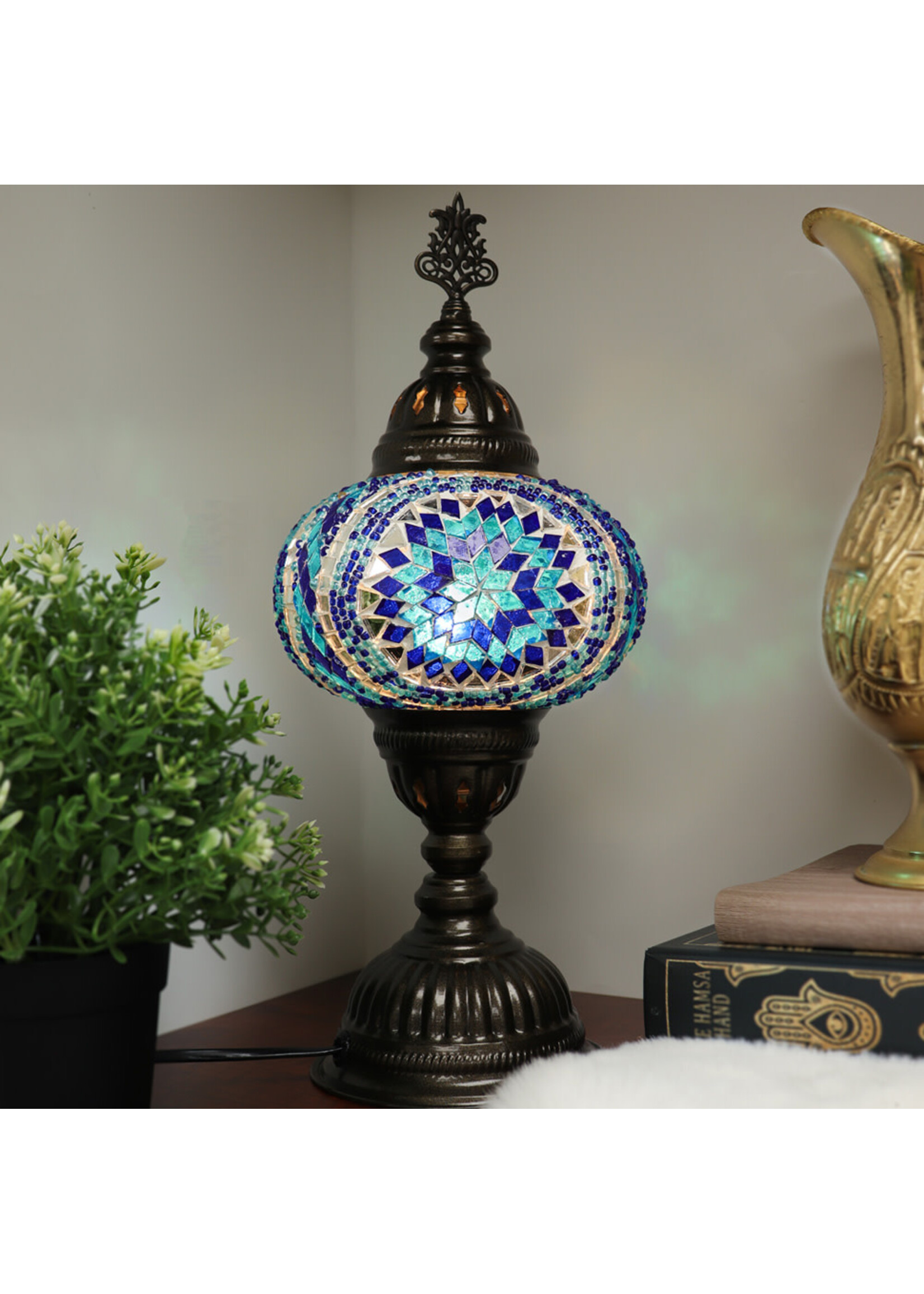 Nature's Artifacts Turkish Mosaic Table Lamp (Assorted)