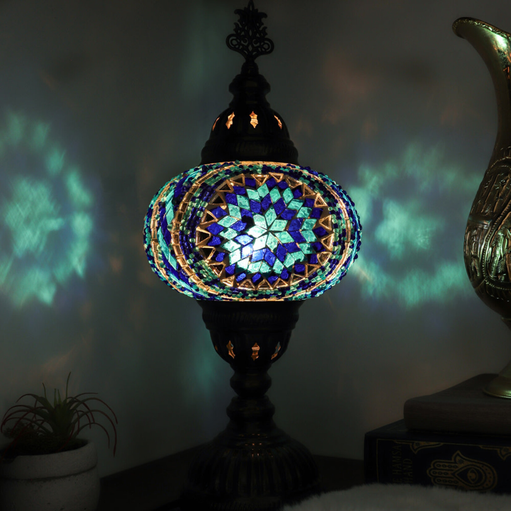 Nature's Artifacts Turkish Mosaic Table Lamp (Assorted)