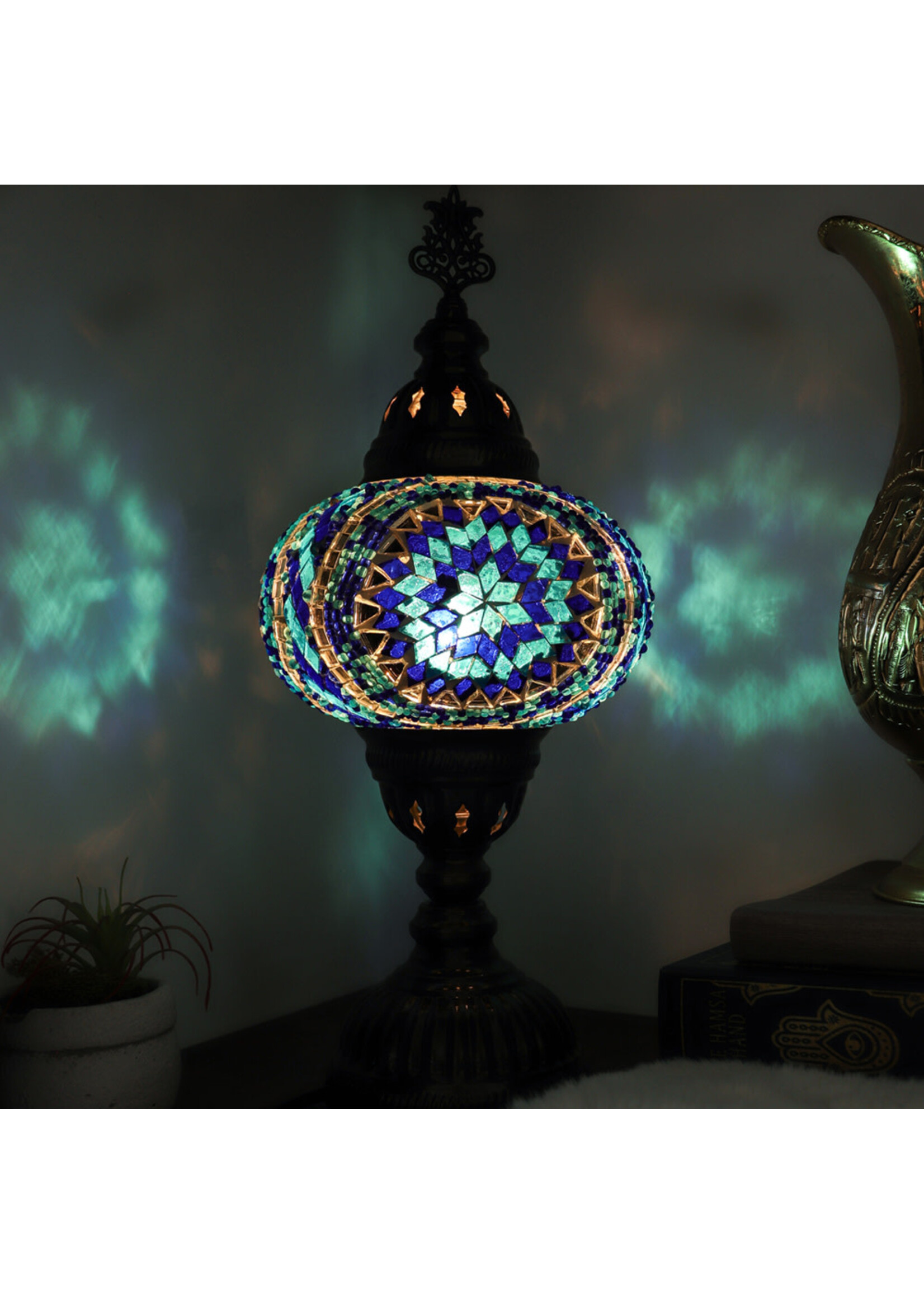 Nature's Artifacts Turkish Mosaic Table Lamp (Assorted)