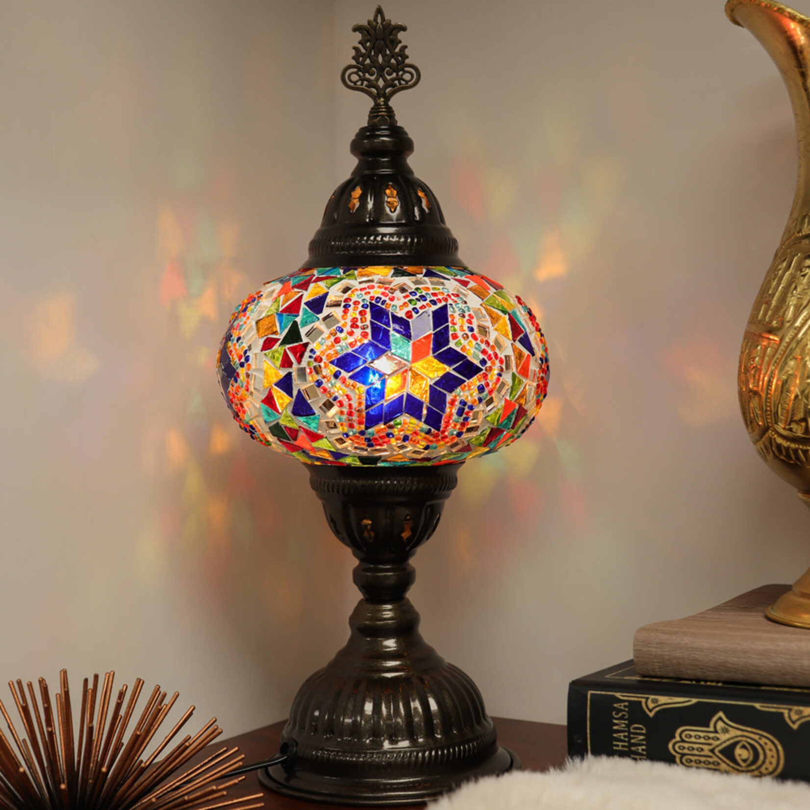Nature's Artifacts Turkish Mosaic Table Lamp (Assorted)