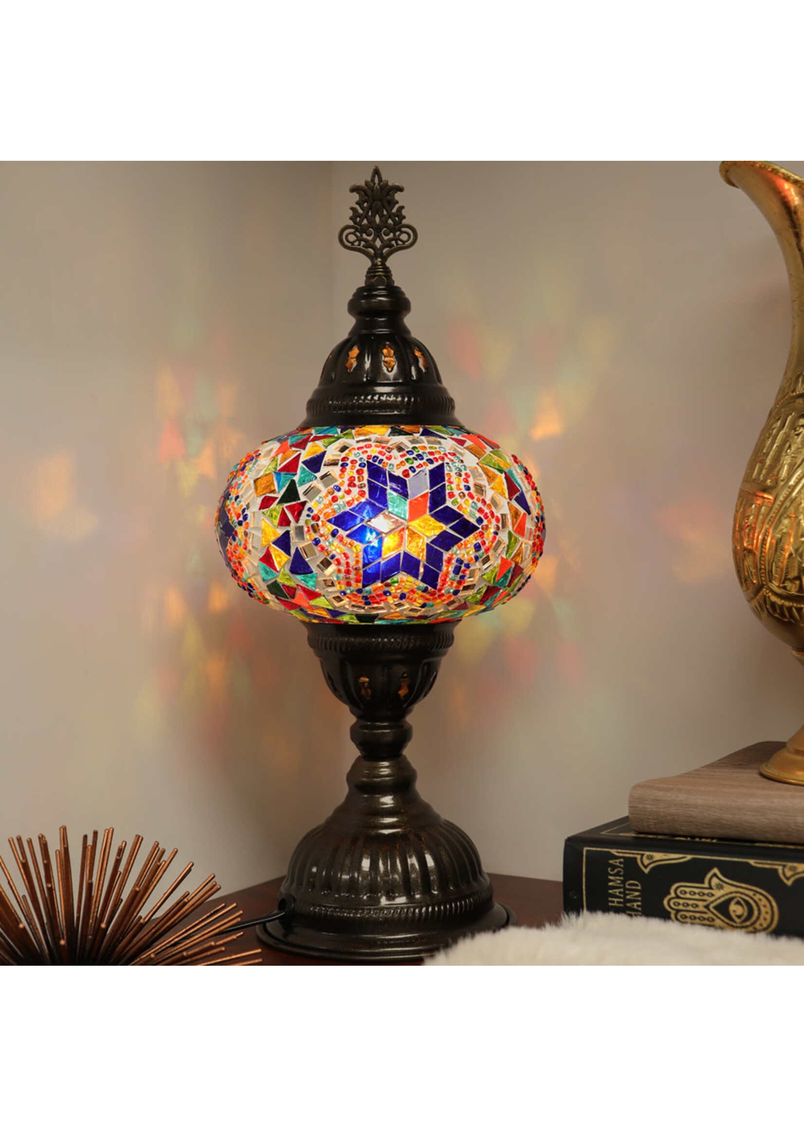 Nature's Artifacts Turkish Mosaic Table Lamp (Assorted)