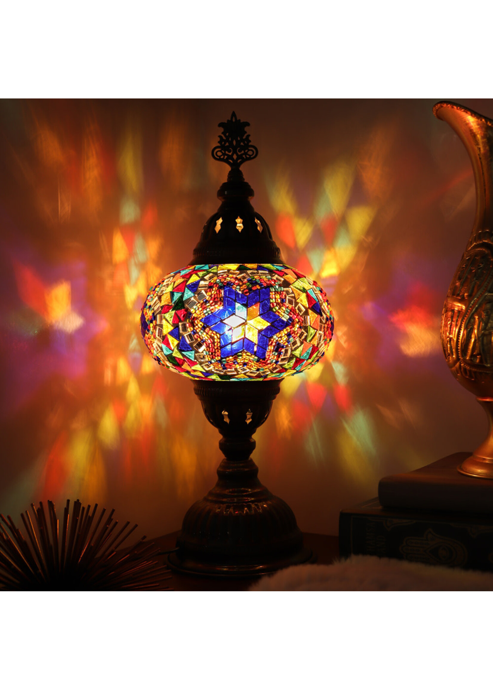 Nature's Artifacts Turkish Mosaic Table Lamp (Assorted)