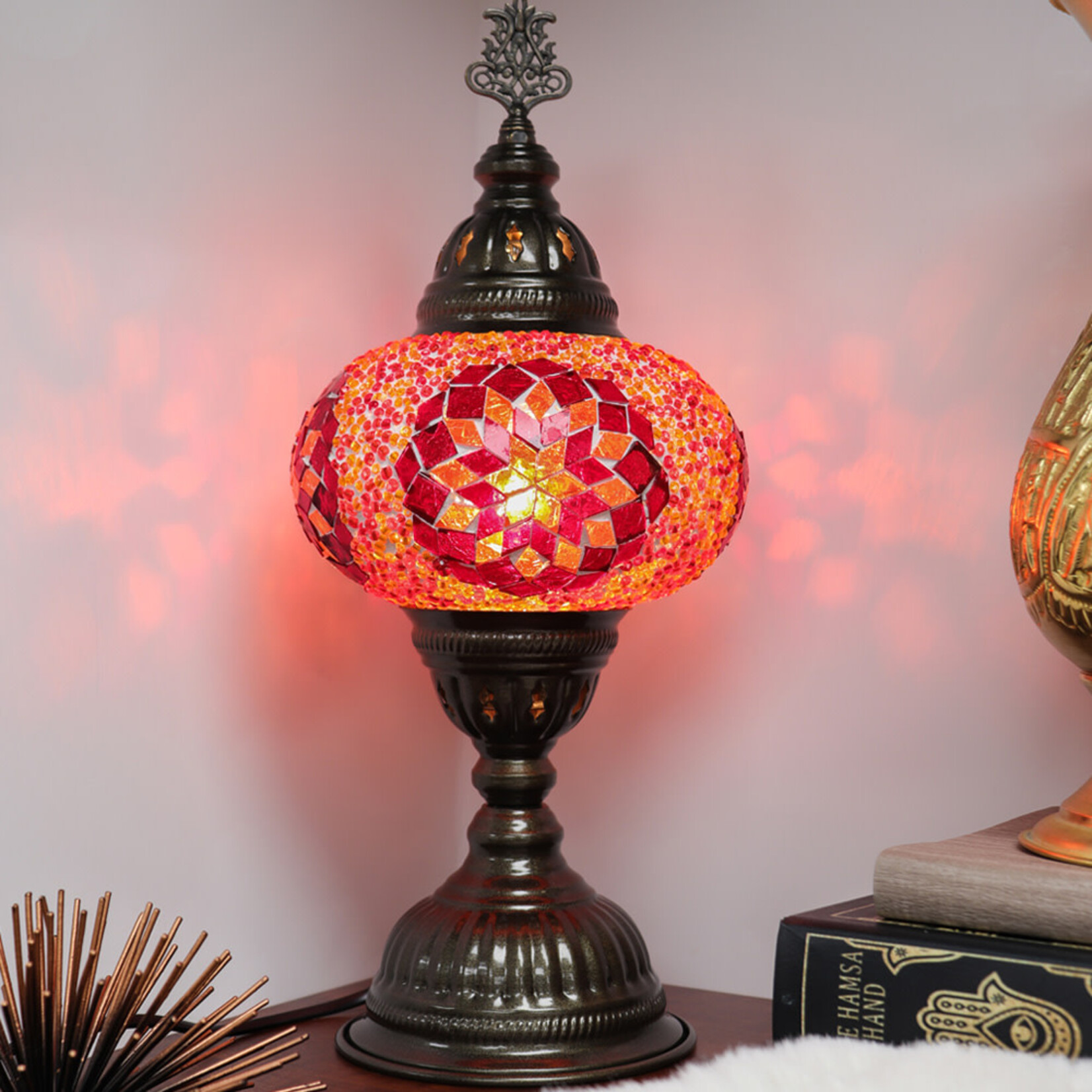 Nature's Artifacts Turkish Mosaic Table Lamp (Assorted)