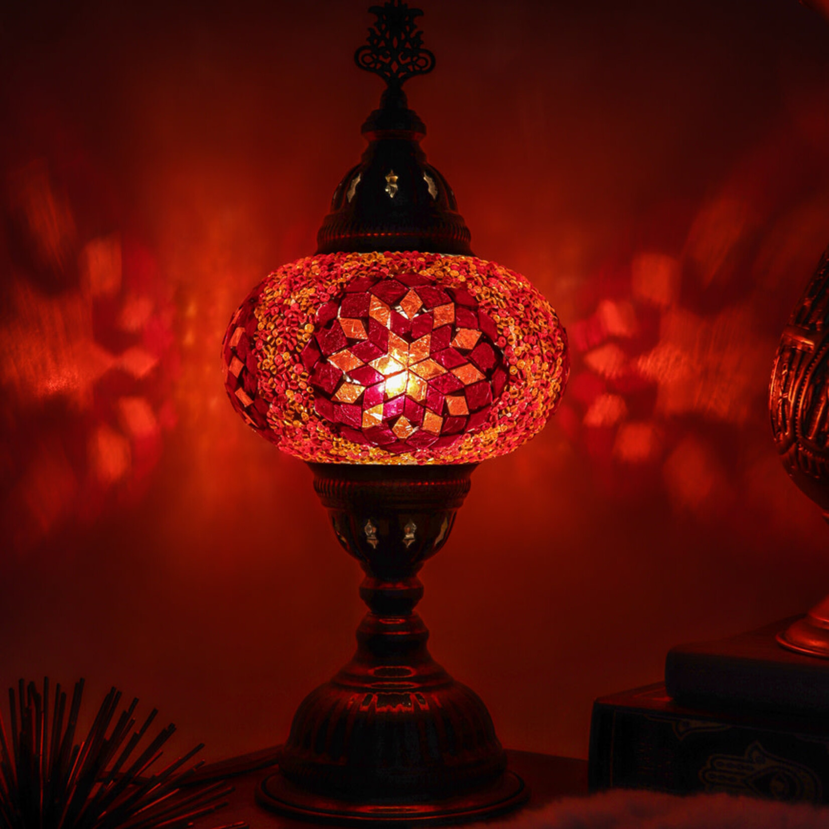 Nature's Artifacts Turkish Mosaic Table Lamp (Assorted)