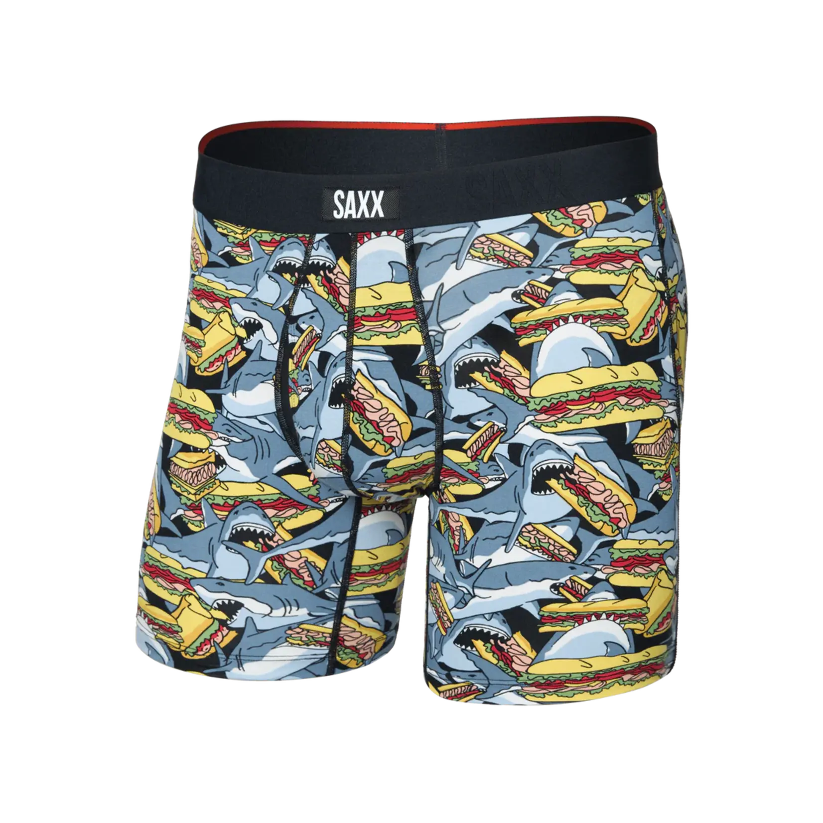 SAXX Underwear Vibe XTRA Boxer Brief with Fly (Shark Sub/Grey)