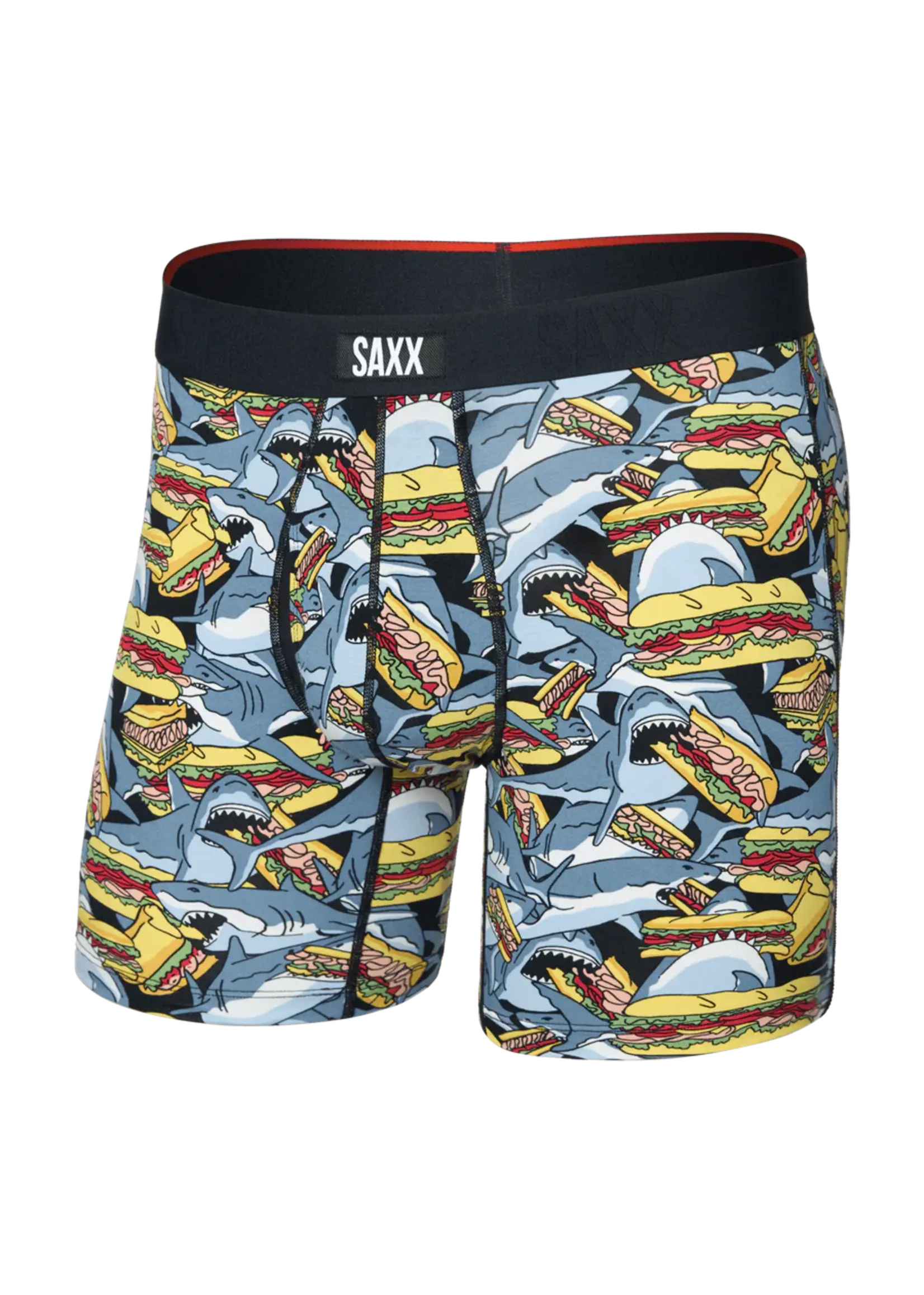 SAXX Underwear Vibe XTRA Boxer Brief with Fly (Shark Sub/Grey)