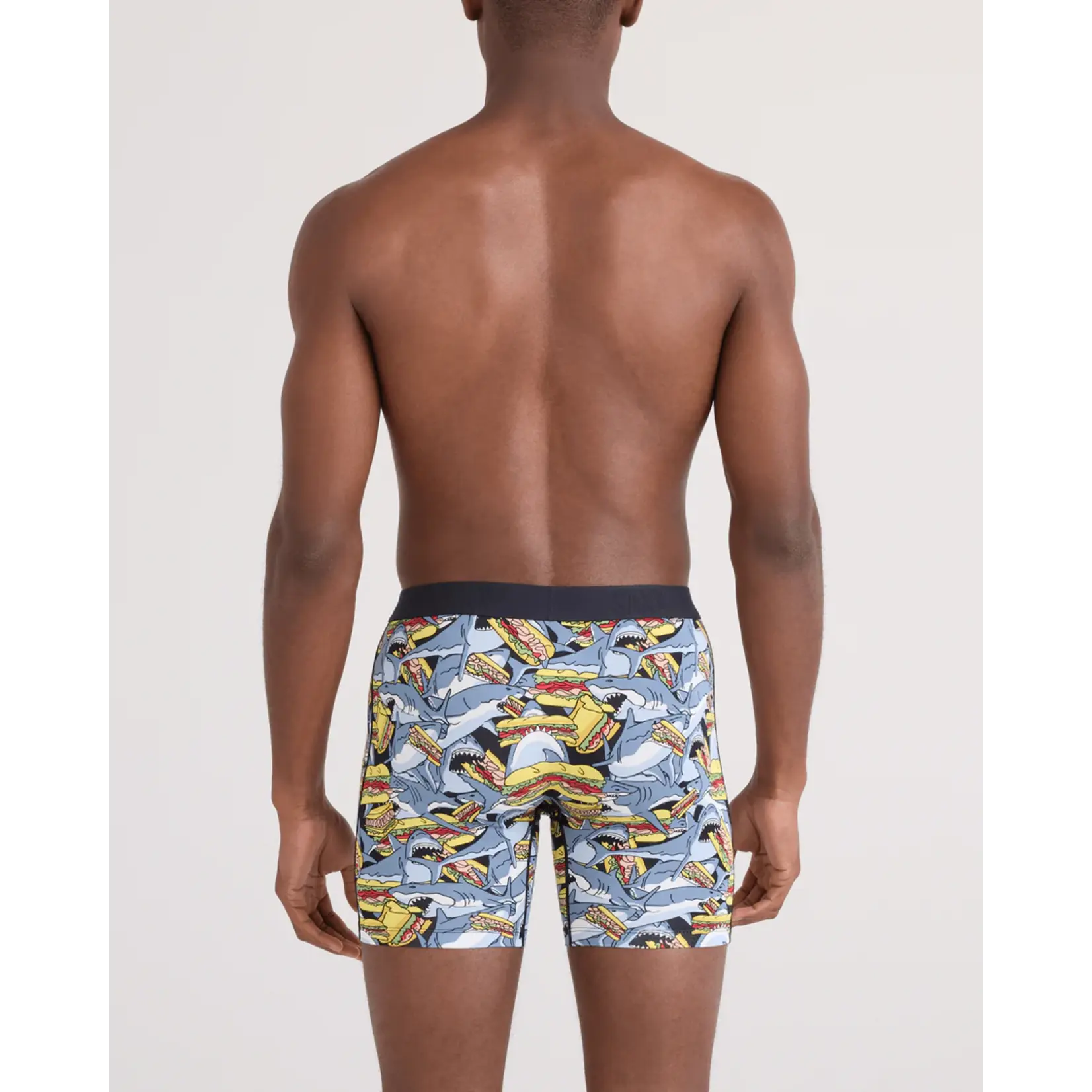 SAXX Underwear Vibe XTRA Boxer Brief with Fly (Shark Sub/Grey)