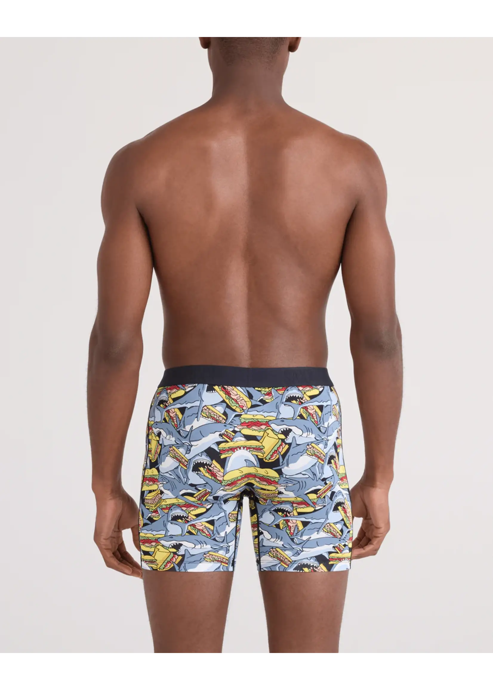 SAXX Underwear Vibe XTRA Boxer Brief with Fly (Shark Sub/Grey)