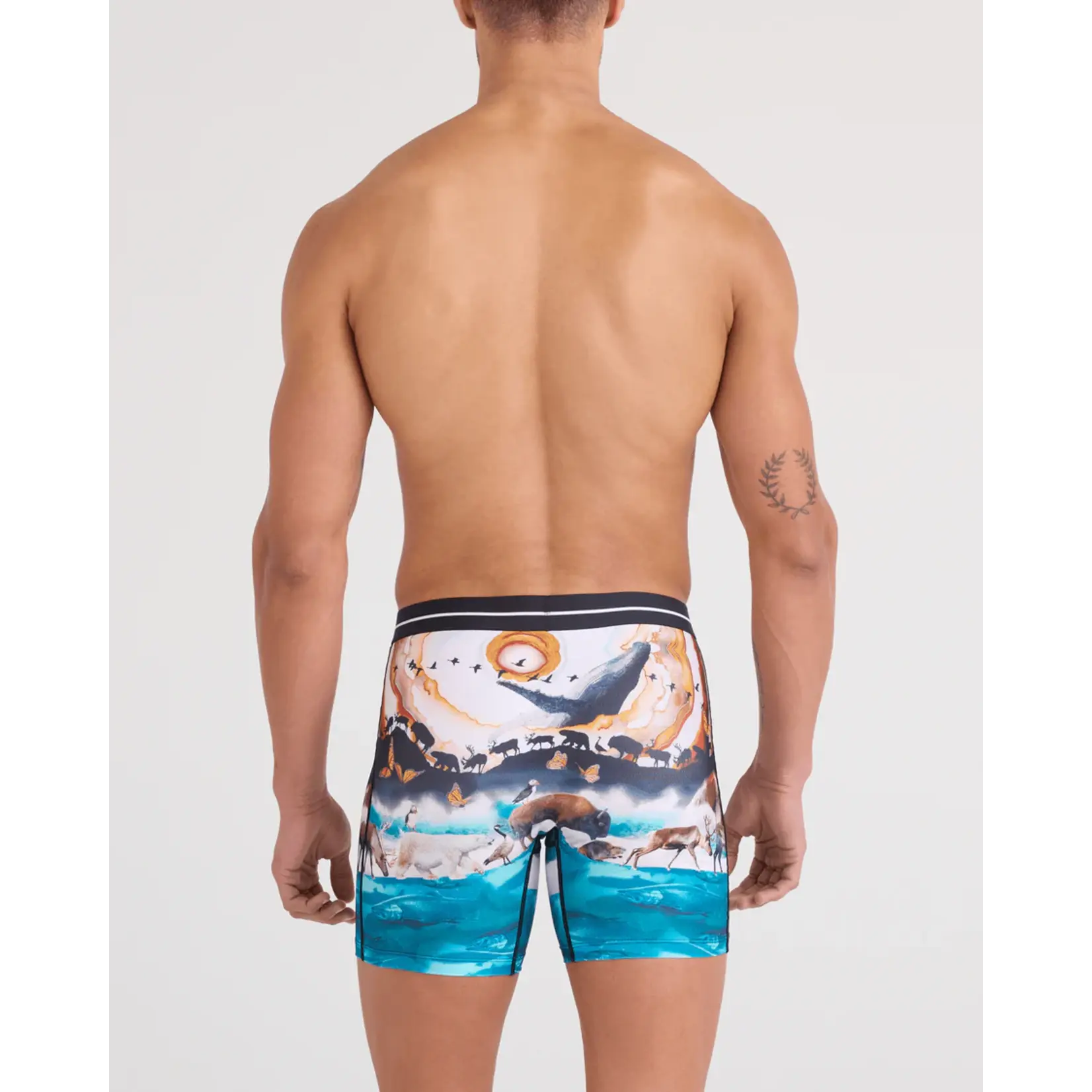 SAXX Underwear SXBB85-GMM - Volt Breathable Mesh Boxer Brief (Great Migration/Multi)