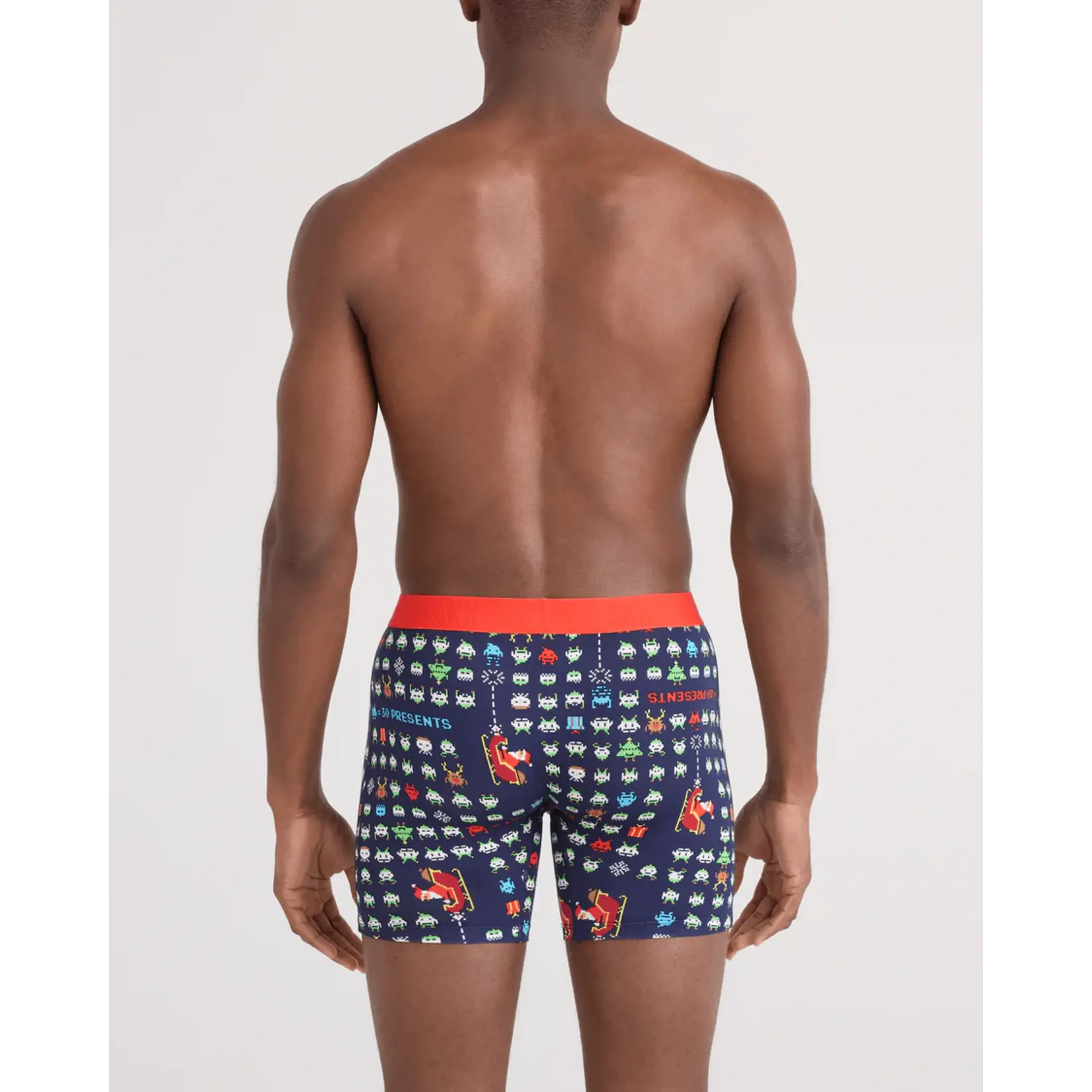SAXX Underwear SXVX24F-SLI Vibe XTRA Boxer Brief with Fly  (Sleigh Invaders)