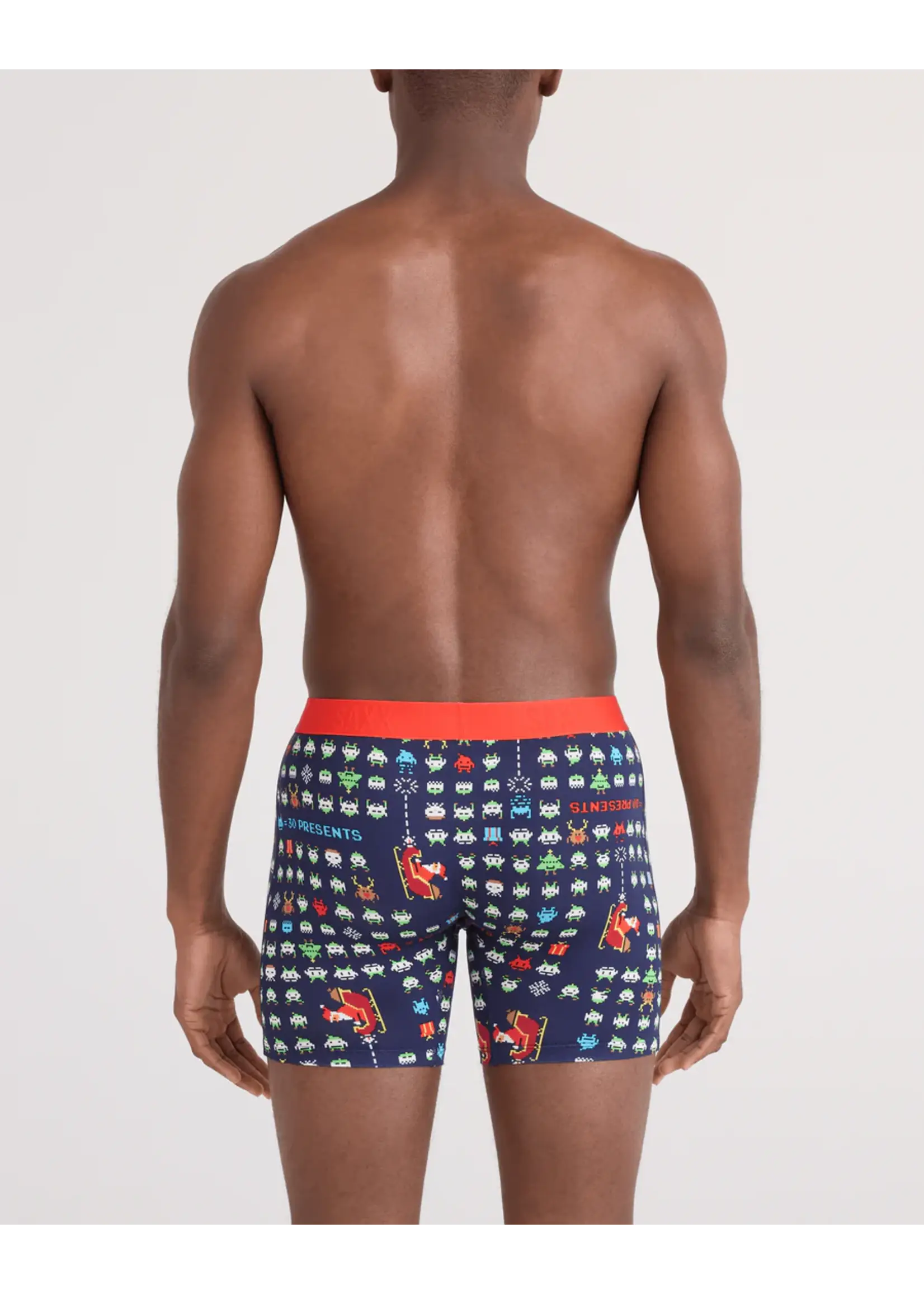 SAXX Underwear SXVX24F-SLI Vibe XTRA Boxer Brief with Fly  (Sleigh Invaders)