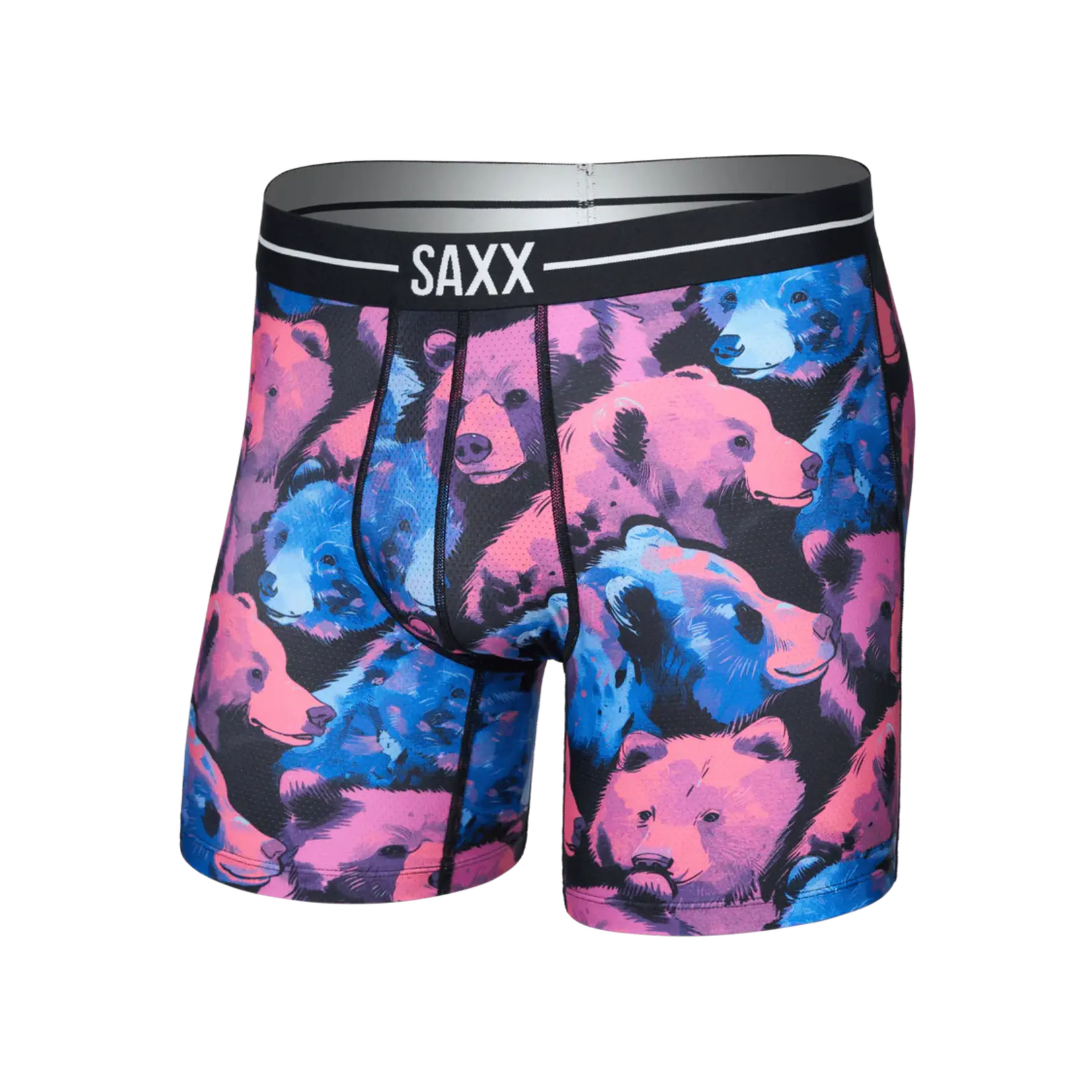 SAXX Underwear SXBB85-BTM - Volt Breathable Mesh Boxer Brief (Beartastic/Multi)
