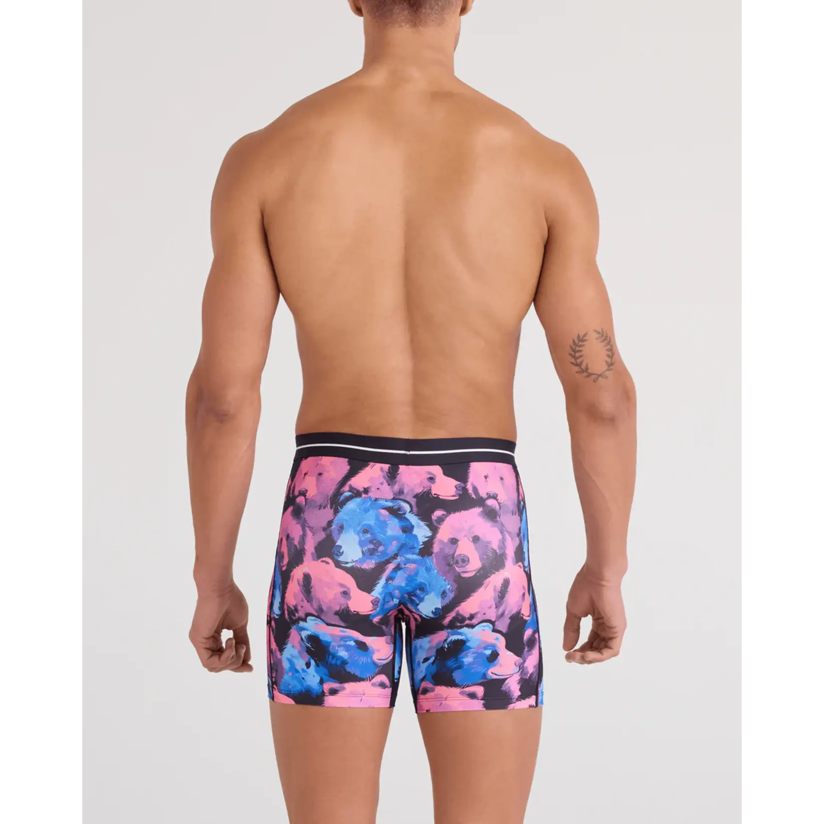 SAXX Underwear SXBB85-BTM - Volt Breathable Mesh Boxer Brief (Beartastic/Multi)