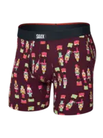 SAXX Underwear Vibe XTRA Boxer Brief with Fly (Nutcracker/Maroon)