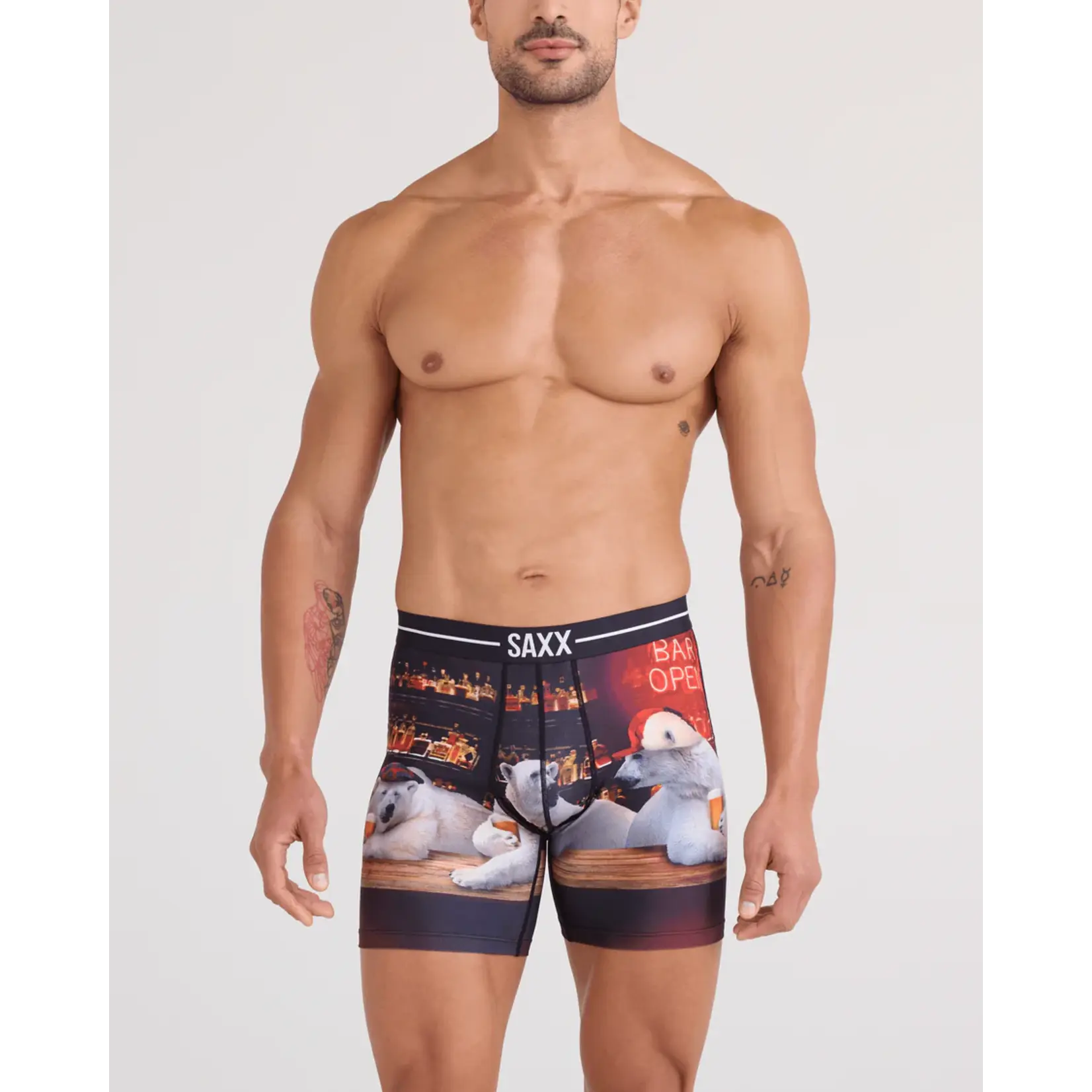 SAXX Underwear SXBB85-DBE - Volt Breathable Mesh Boxer Brief (Da Bears)