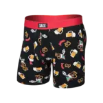 SAXX Underwear Vibe XTRA Boxer Brief with Fly (Oktober Brats/Black)