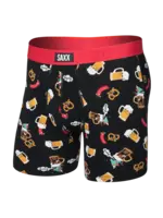 SAXX Underwear Vibe XTRA Boxer Brief with Fly (Oktober Brats/Black)