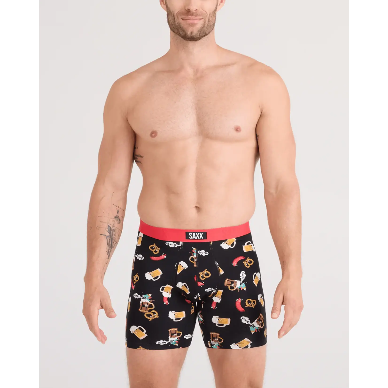 SAXX Underwear SXVX24F-OKB - Vibe XTRA Boxer Brief with Fly (Oktober Brats/Black)