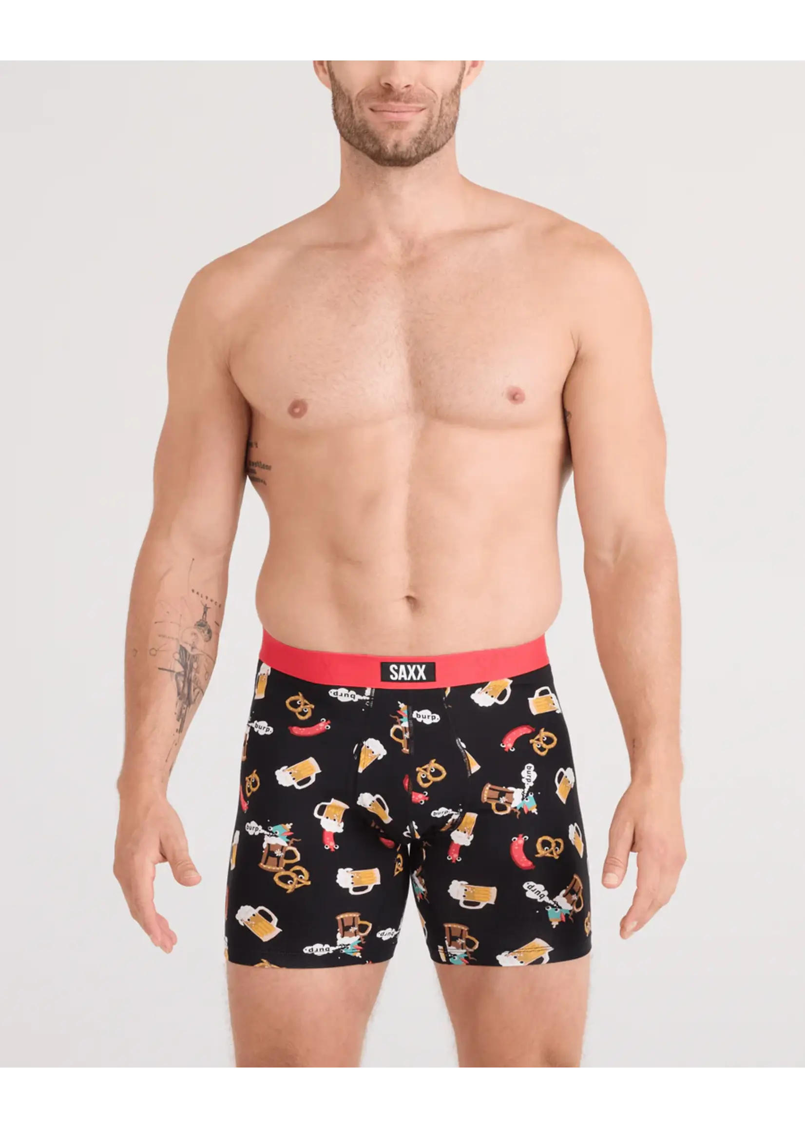 SAXX Underwear SXVX24F-OKB - Vibe XTRA Boxer Brief with Fly (Oktober Brats/Black)