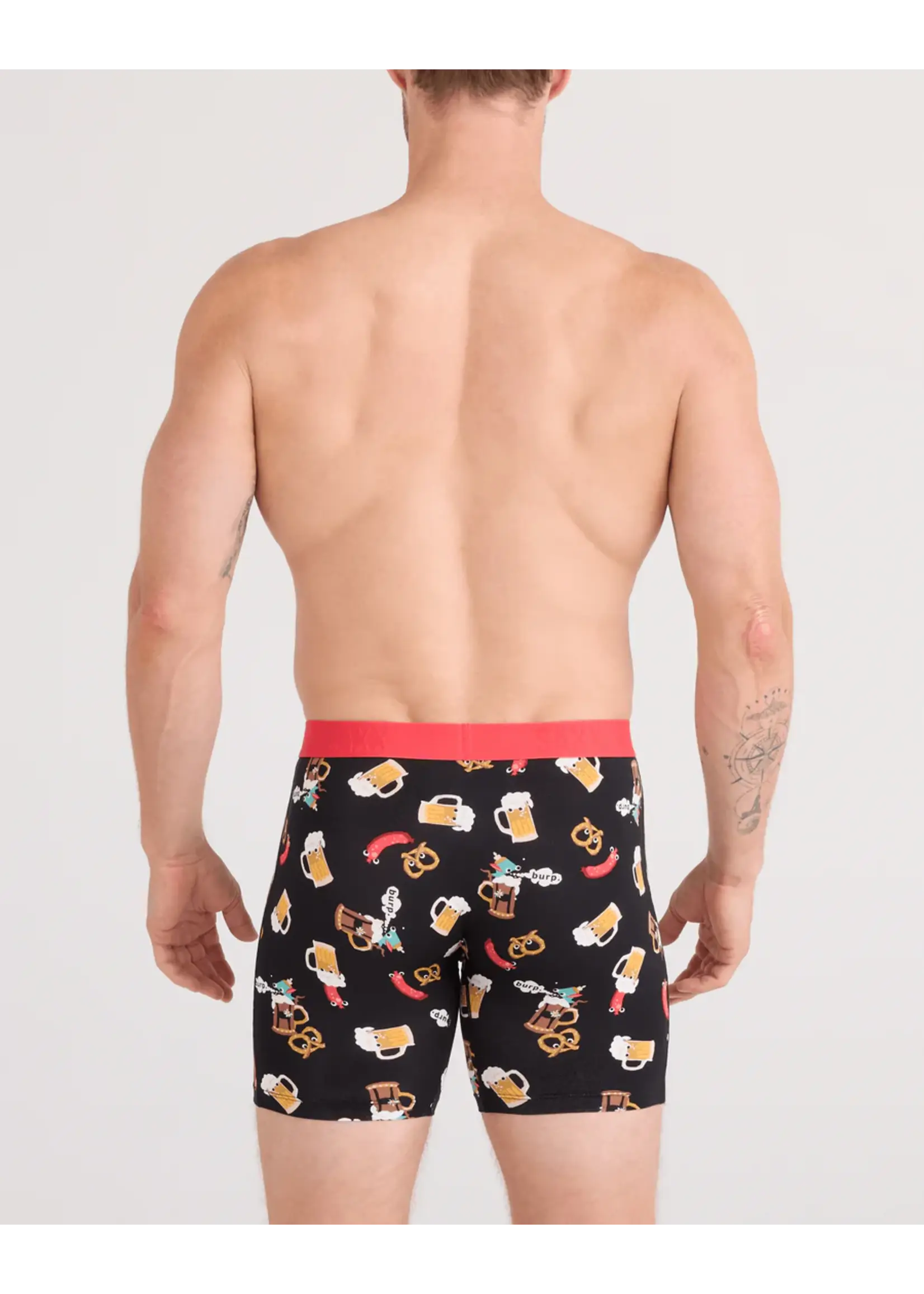 SAXX Underwear SXVX24F-OKB - Vibe XTRA Boxer Brief with Fly (Oktober Brats/Black)