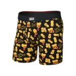 SAXX Underwear Vibe XTRA Boxer Brief with Fly (Go Nuts/Black)