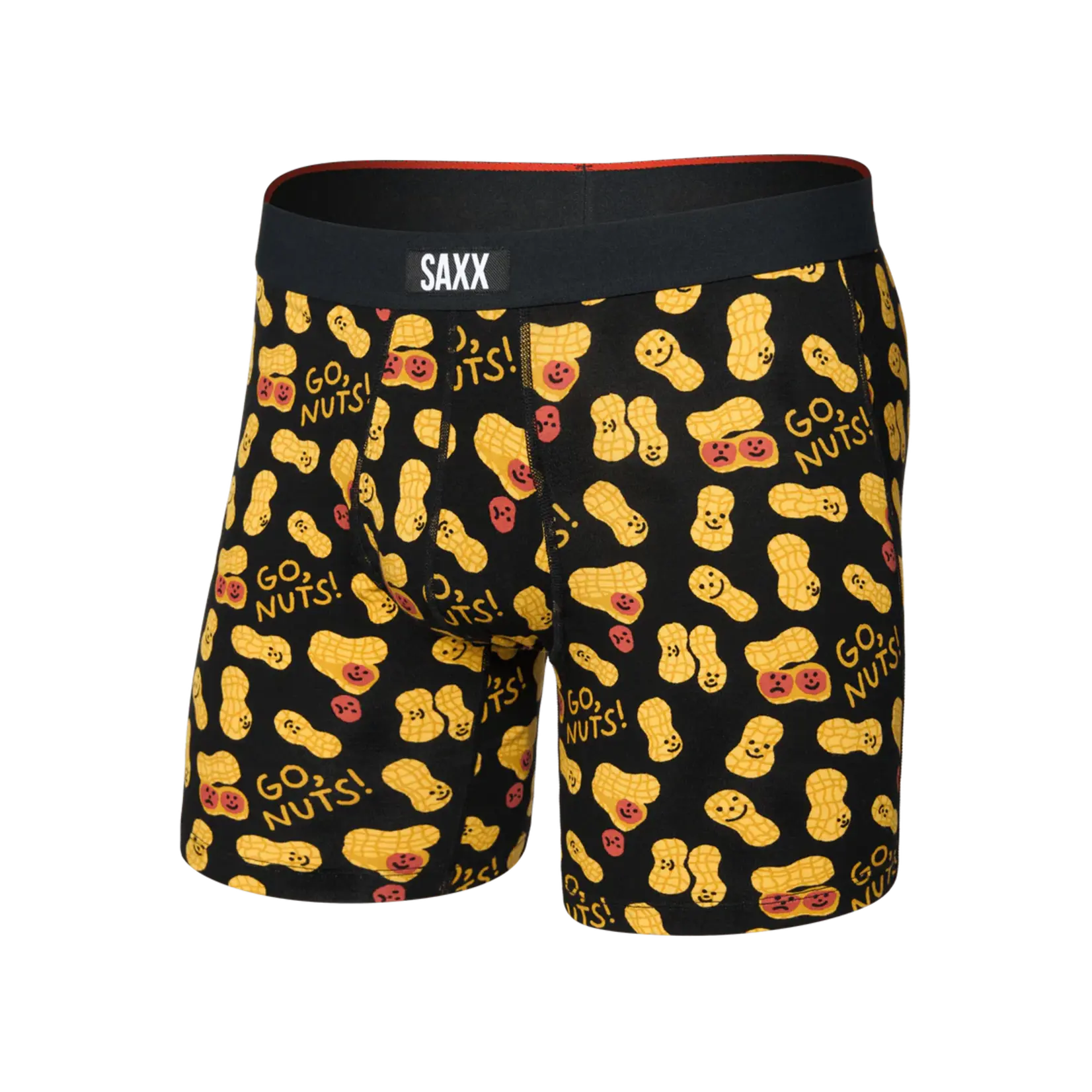 SAXX Underwear SXVX24F-GNB - Vibe XTRA Boxer Brief with Fly (Go Nuts/Black)