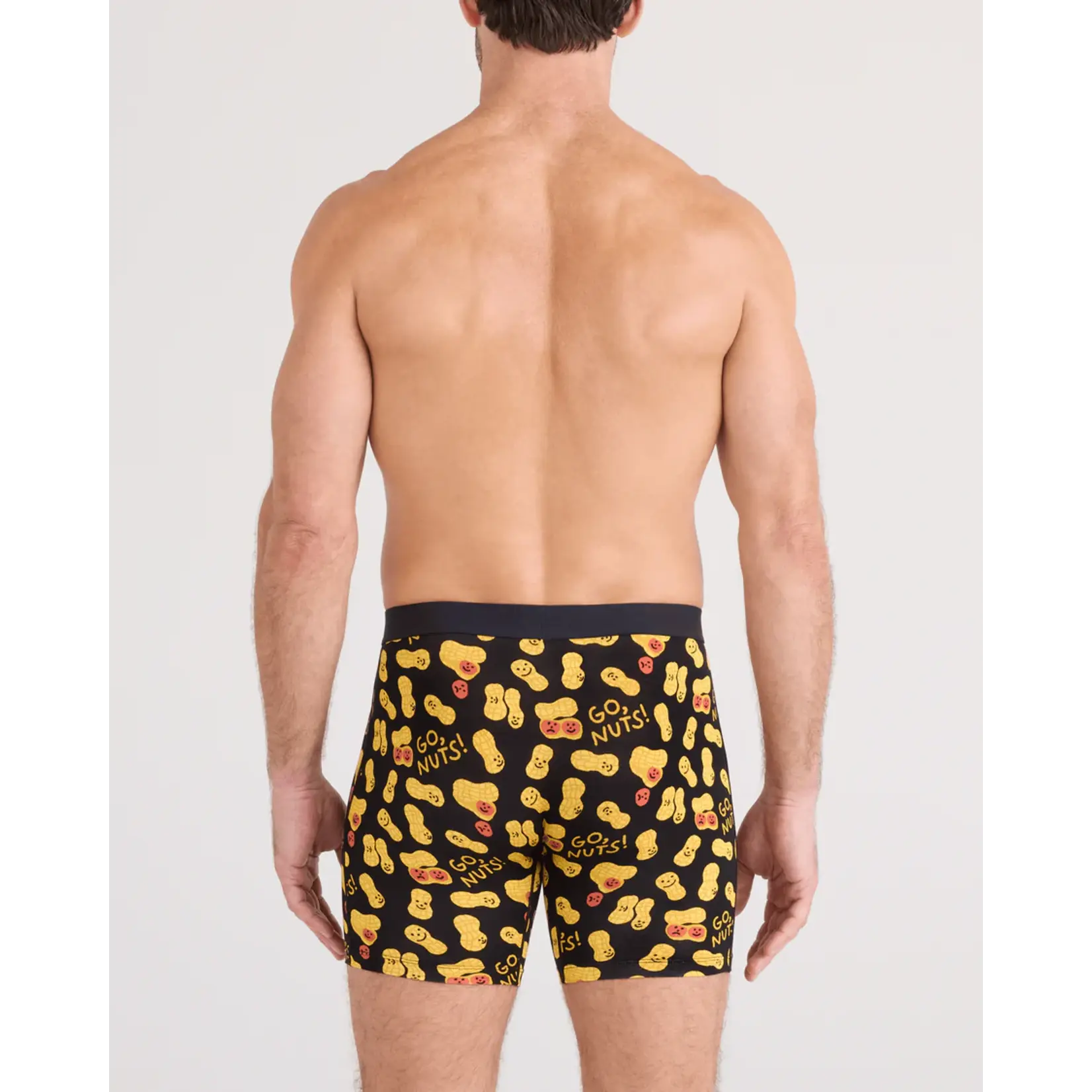 SAXX Underwear SXVX24F-GNB - Vibe XTRA Boxer Brief with Fly (Go Nuts/Black)