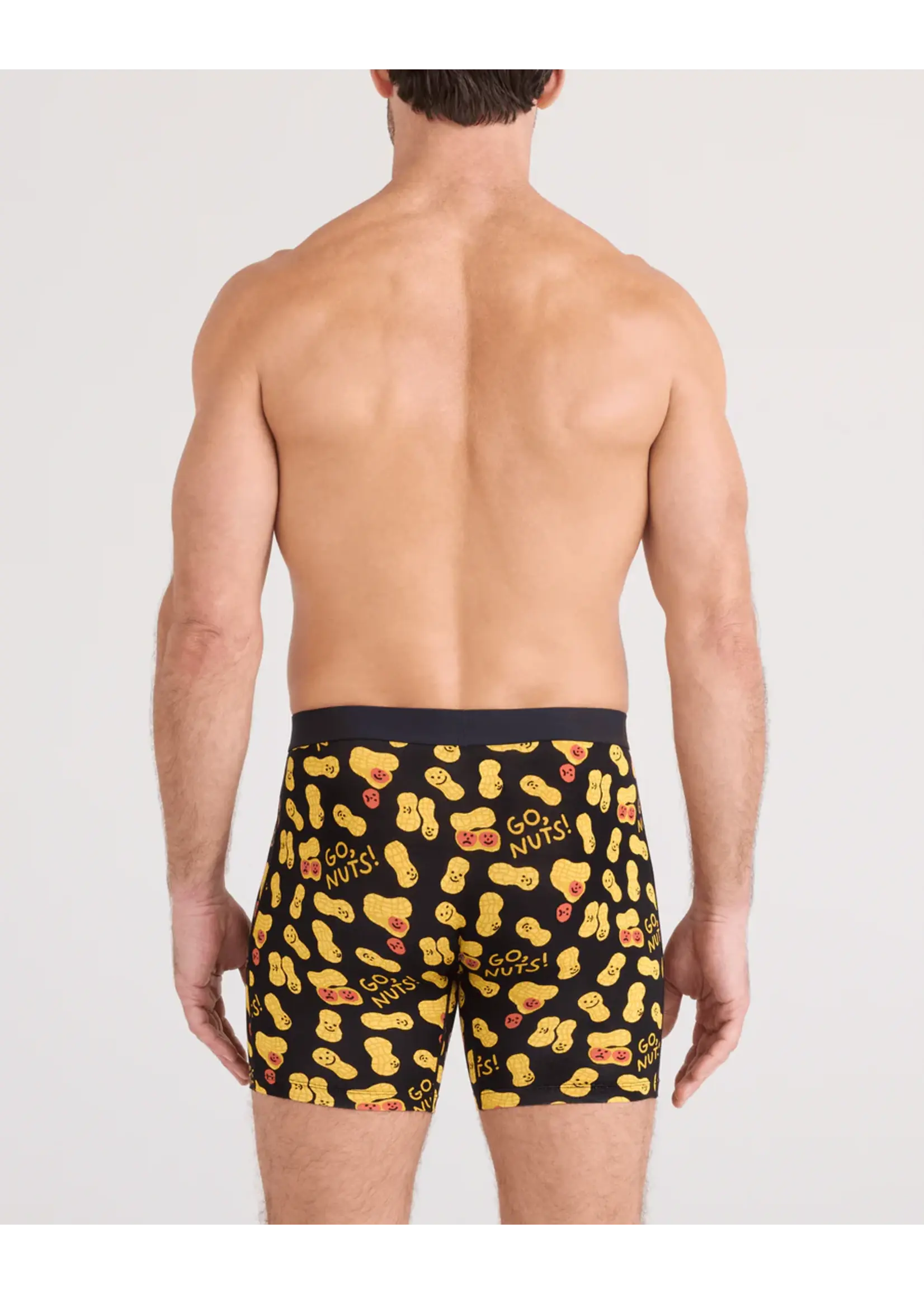 SAXX Underwear SXVX24F-GNB - Vibe XTRA Boxer Brief with Fly (Go Nuts/Black)