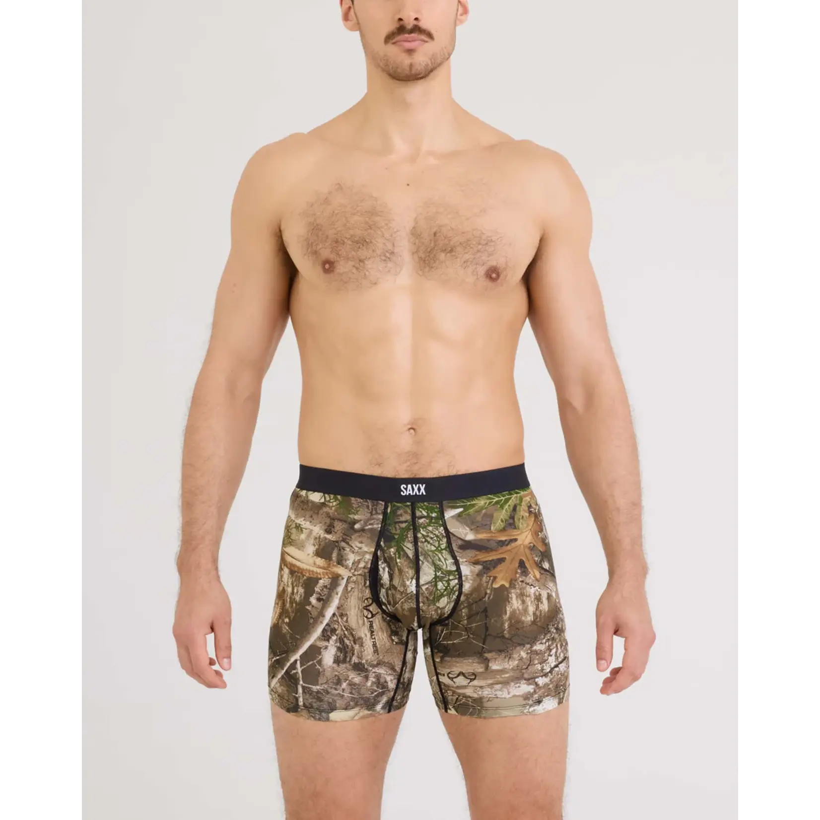 SAXX Underwear SXVX24F-RTE - Vibe XTRA Soft Comfort Boxer Brief with Fly (Realtree/Multi)